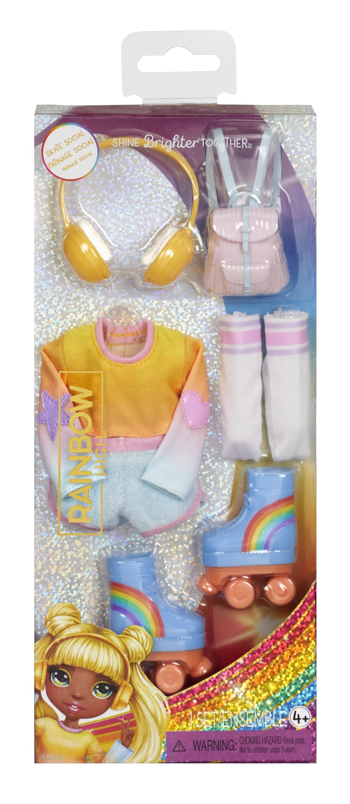 Rainbow High Fashion Pack - Skate Social Theme for 11" Dolls 2