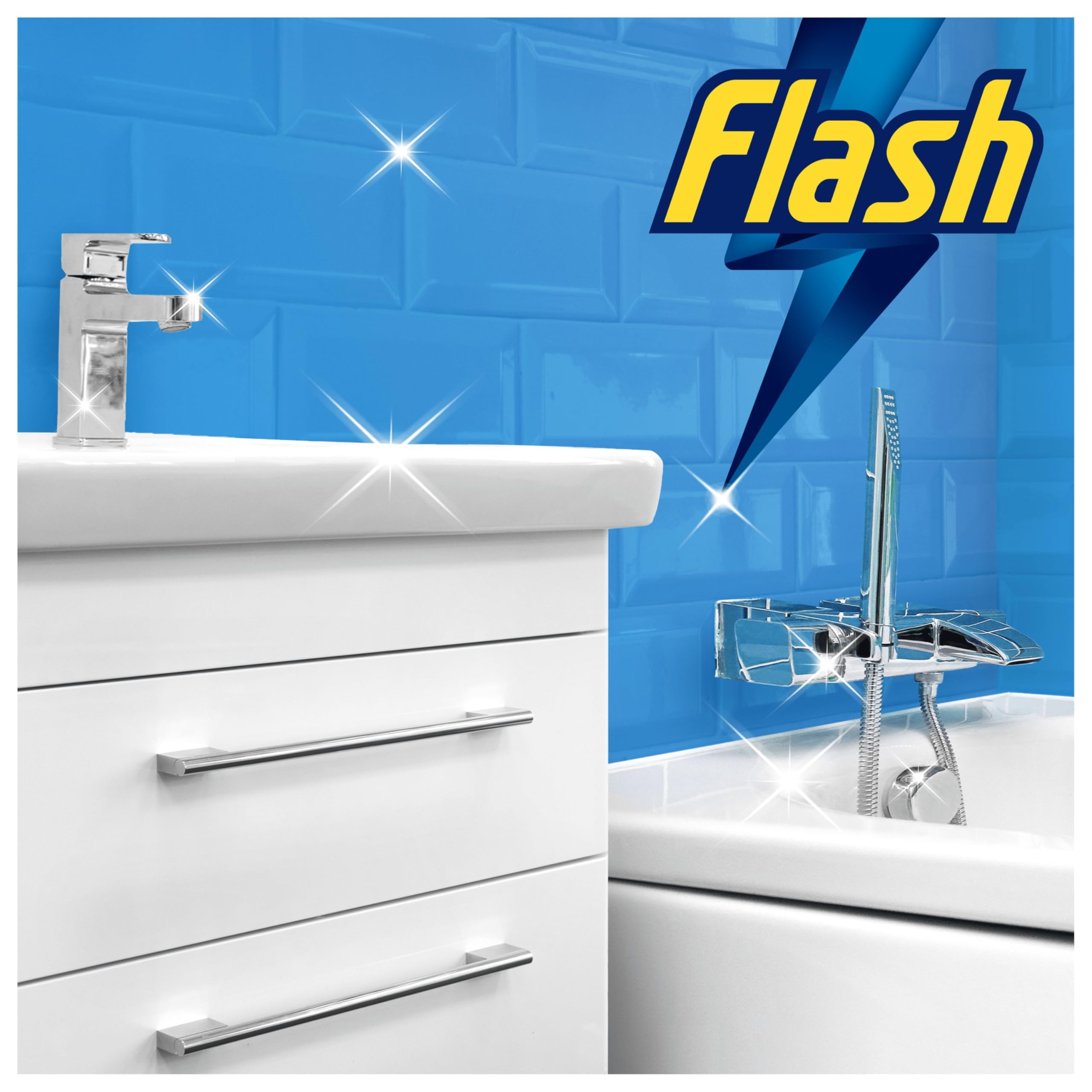 FLASH Bathroom Anti-Bac Spray Cleaner - 800 ml | Kills 99.9% Bacteria | Streak-Free Shine 8