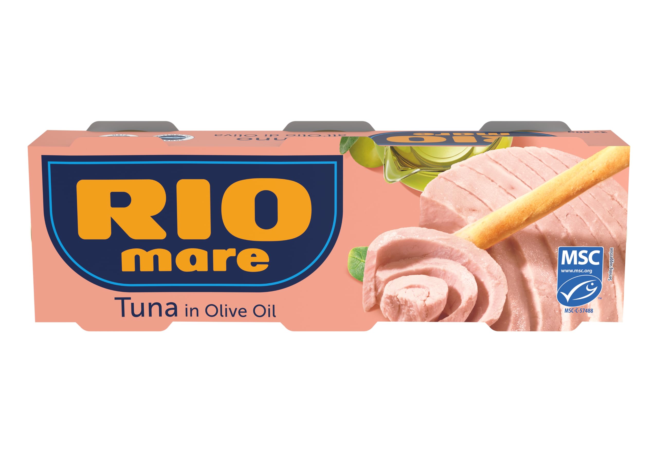 Rio Mare Tuna in Olive Oil 80g (Pack of 3) - Rich in Protein, Omega-3, MSC Certified Sustainable 1