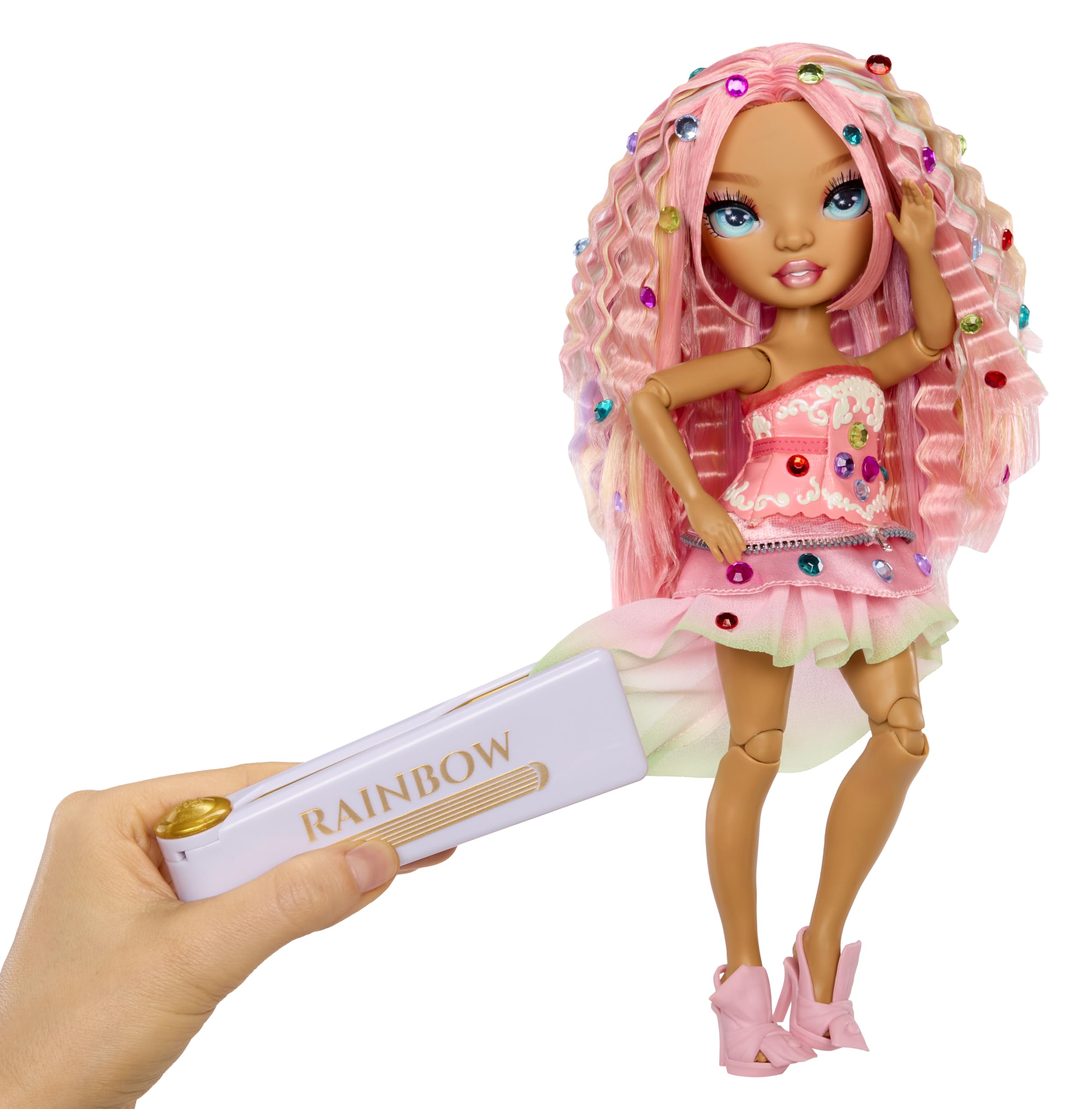 Rainbow High Adeline Rose Be Dazzling Doll - 28cm Fully Articulated Fashion Doll with Bedazzling Tool 9