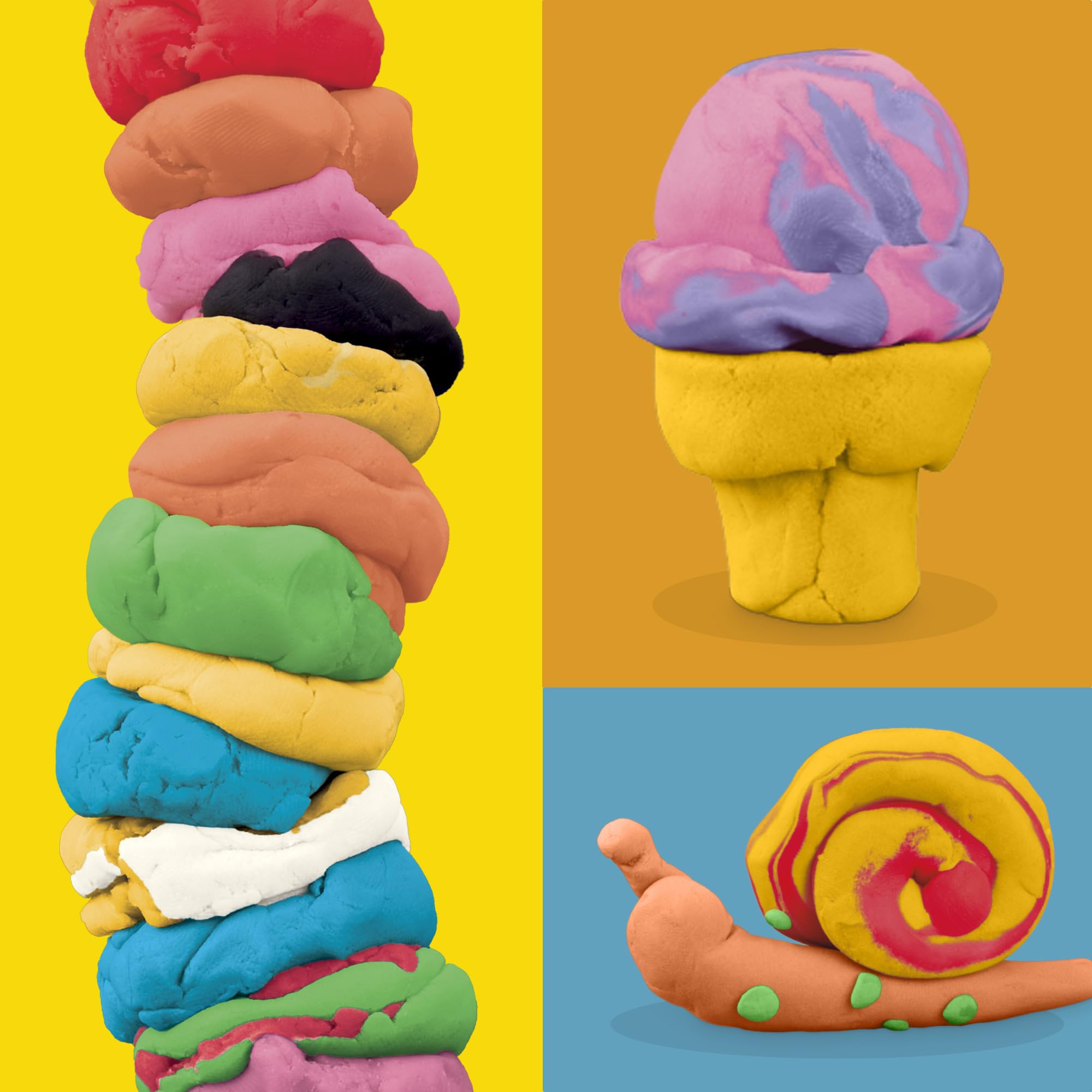 Play-Doh Favorite Colour Pack - 9 Cans (7x113g, 2x57g) | Non-Toxic Modeling Compound 2