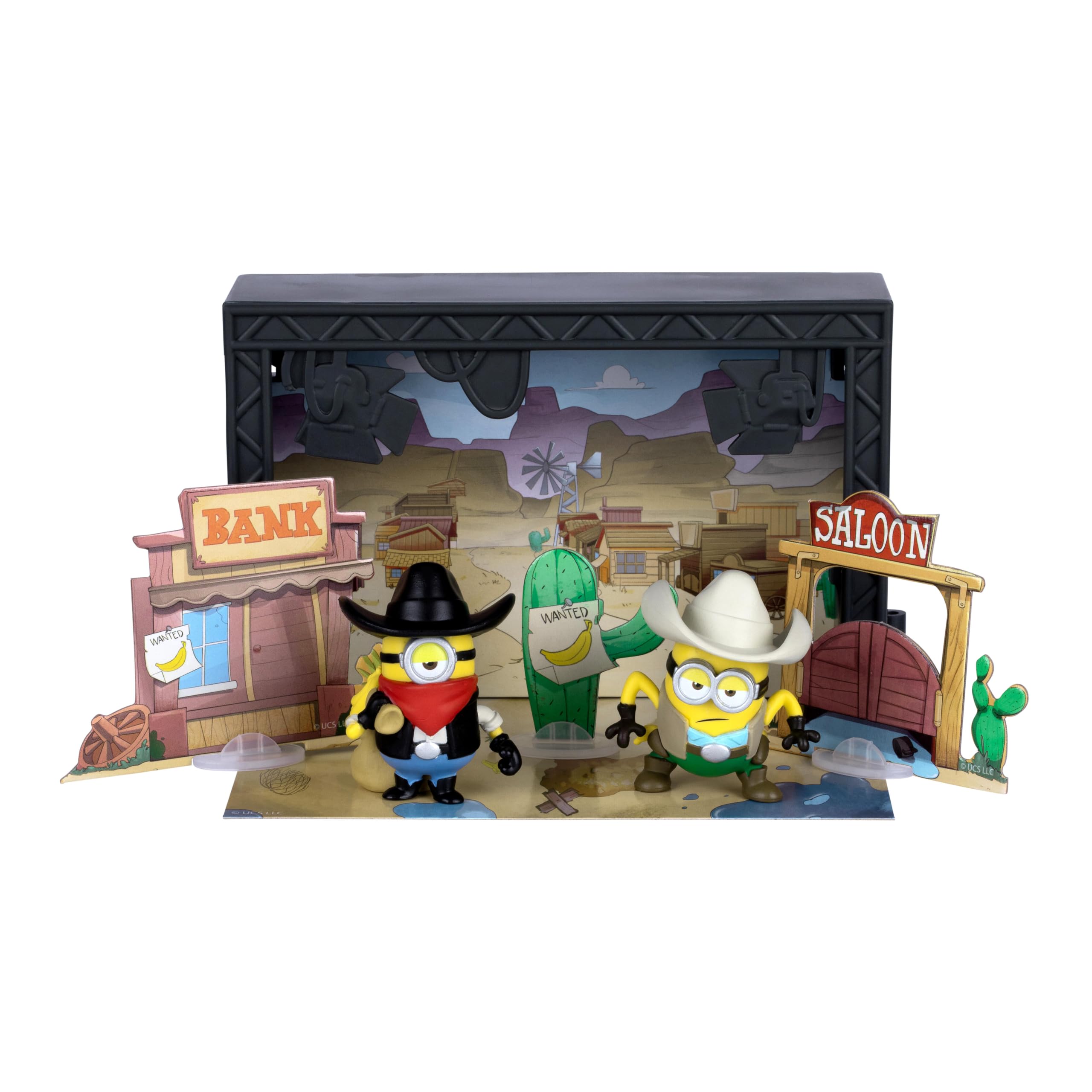MINIONS Illumination's Monsters Old Western Sound Stage Action Figure Set | Ages 4+ 2
