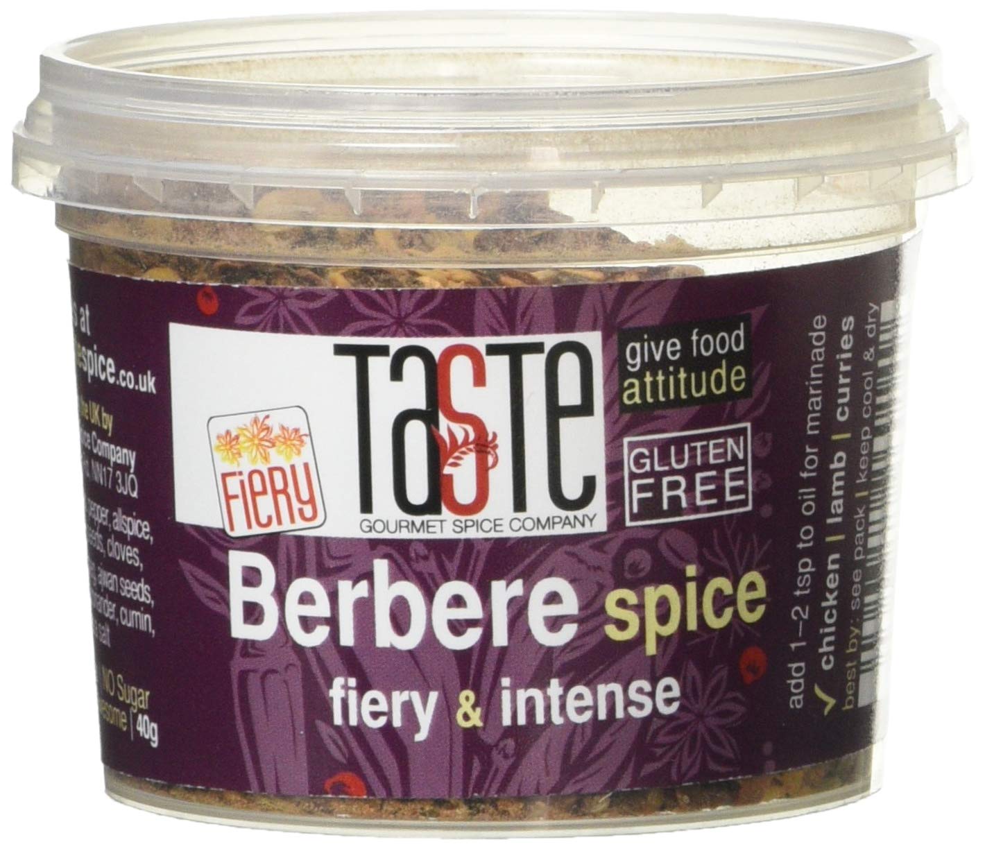 Gourmet Spice Company Hot Berbere Meat Seasoning Powder - Fiery Chilli Blend, 40g 1