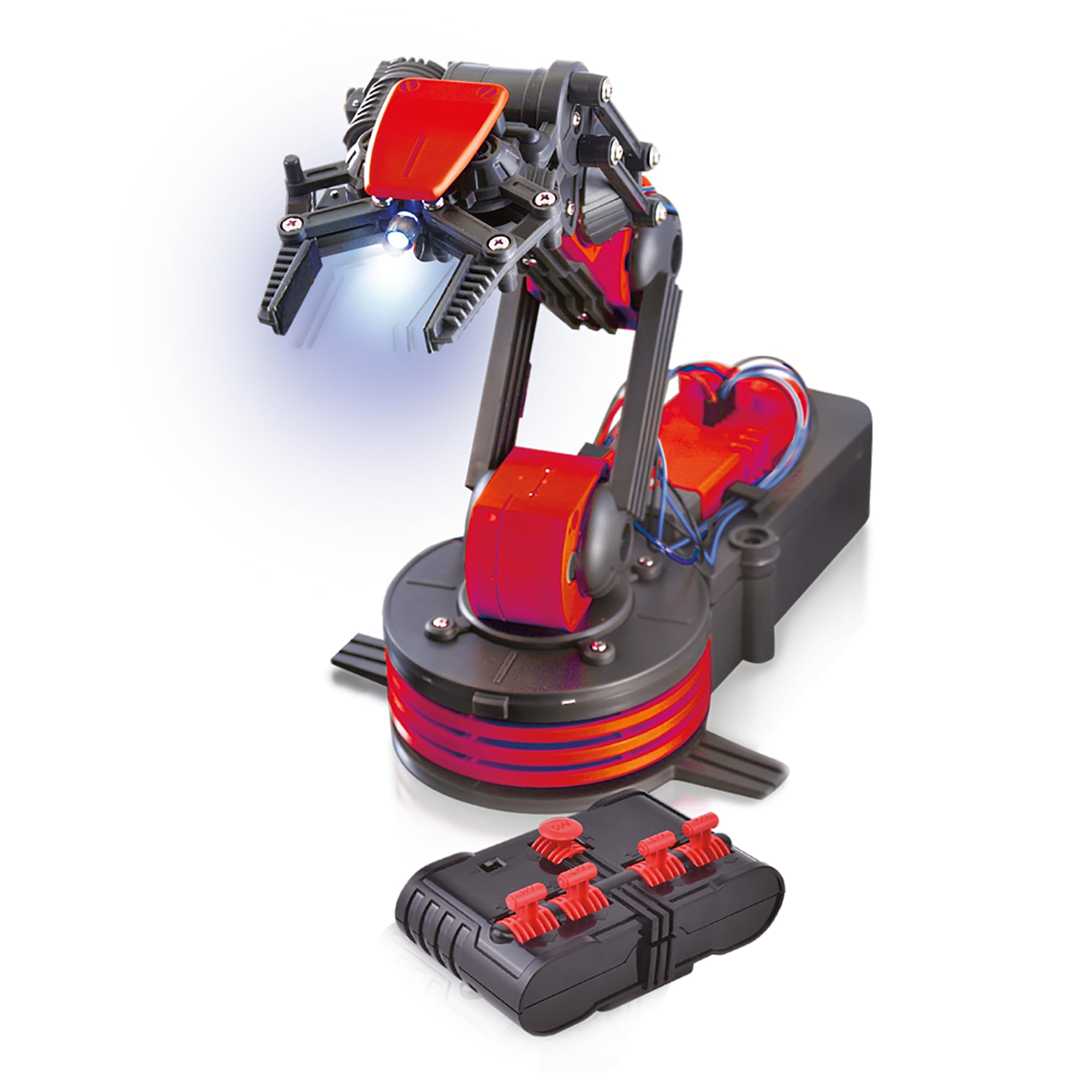 Machine Works MWRA01 Build Your Own Robotic Arm Kit - Wireless Controlled Metal Robot for Ages 10+ 16