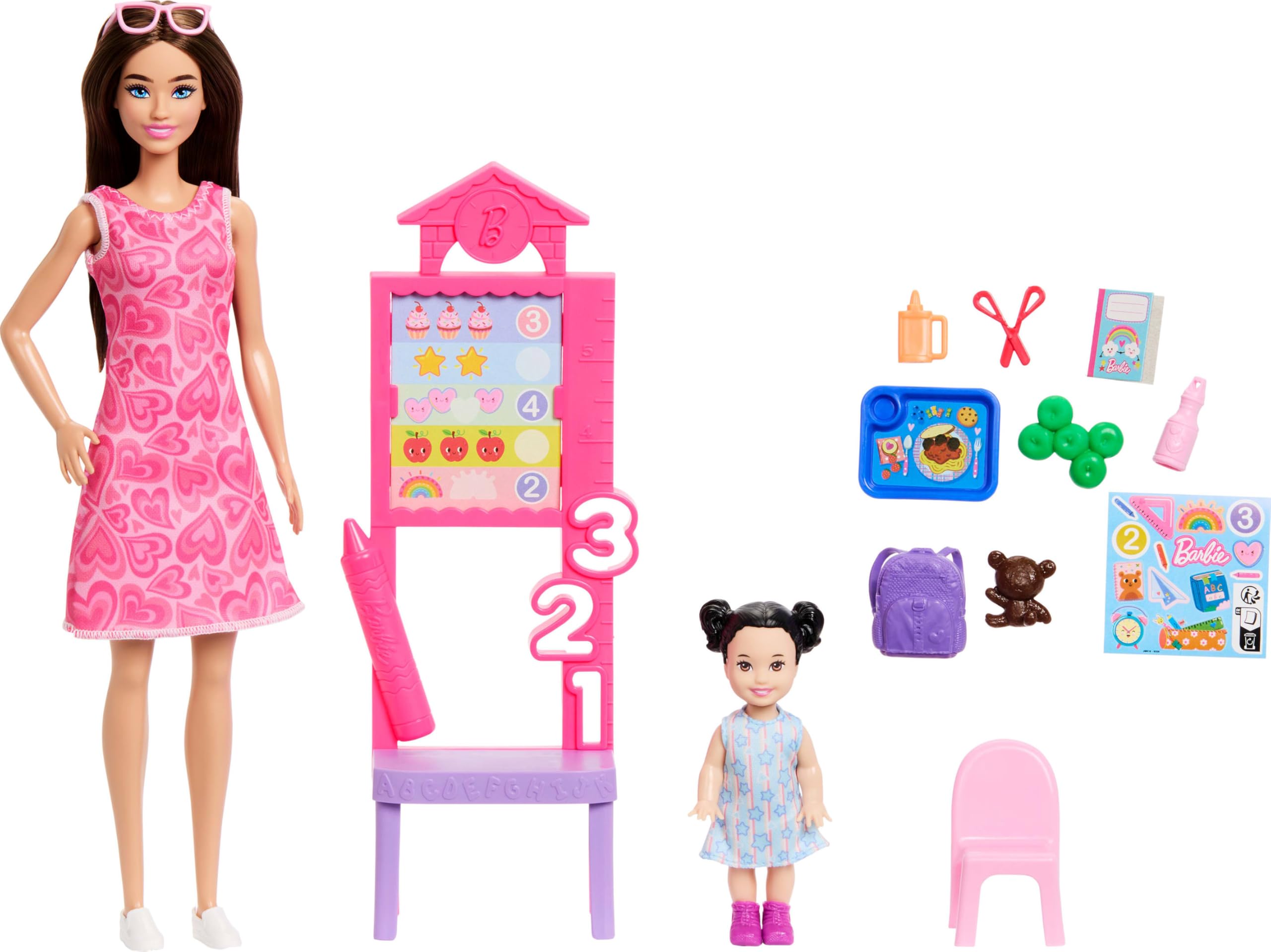 Barbie Careers Teacher Playset with Fashion Doll | Includes Accessories & Sticker Sheet | Ages 3+ 1