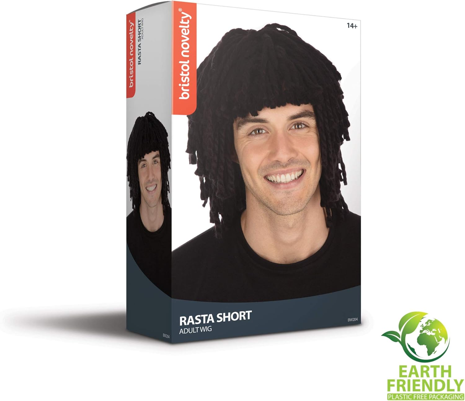 Bristol Novelty Ruud Gullit Rasta Short Dreadlocks Wig, One Size 2