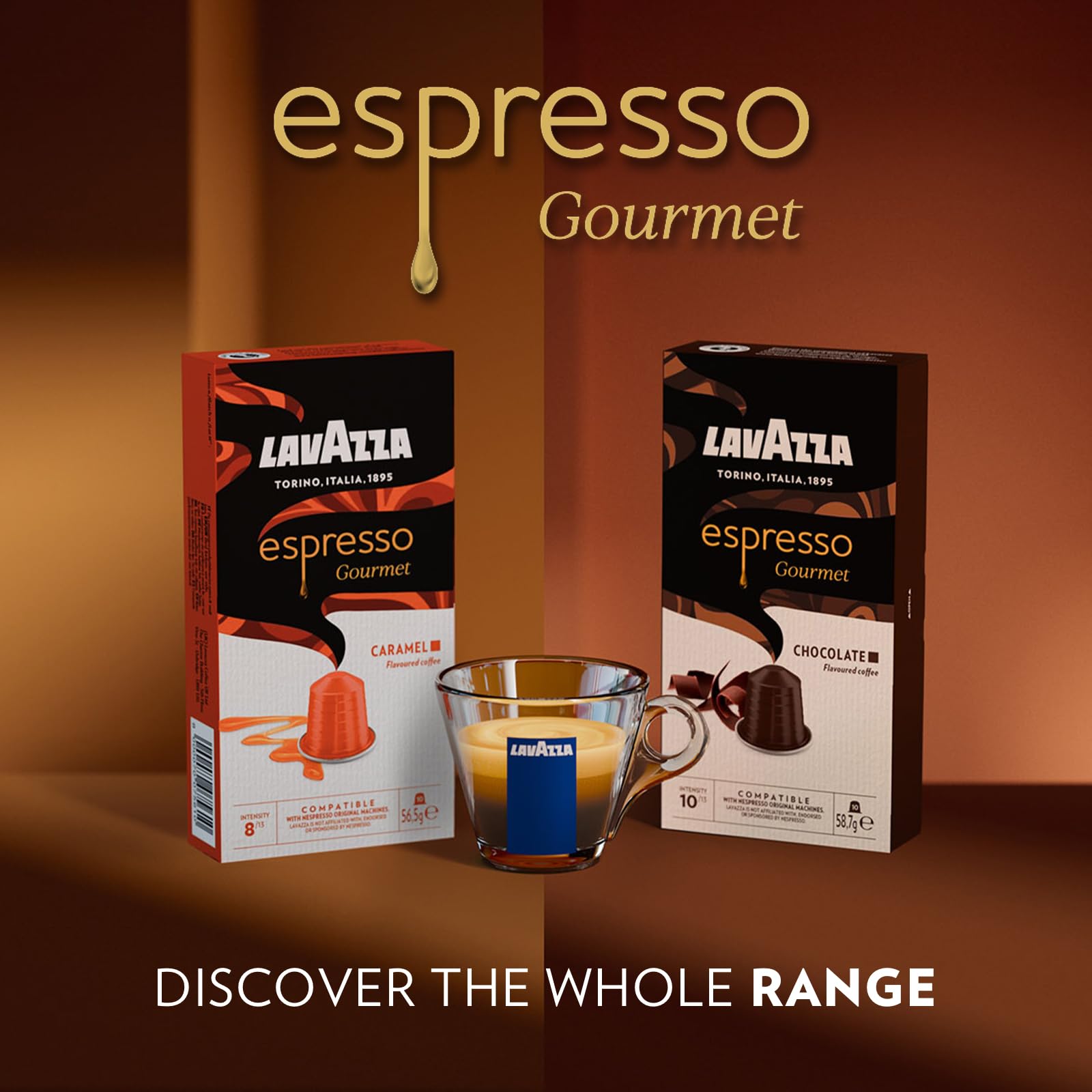 Lavazza Espresso Gourmet Caramel Coffee Capsules for Nespresso Original Machines | Intensity 8/13 | 10 Count 7