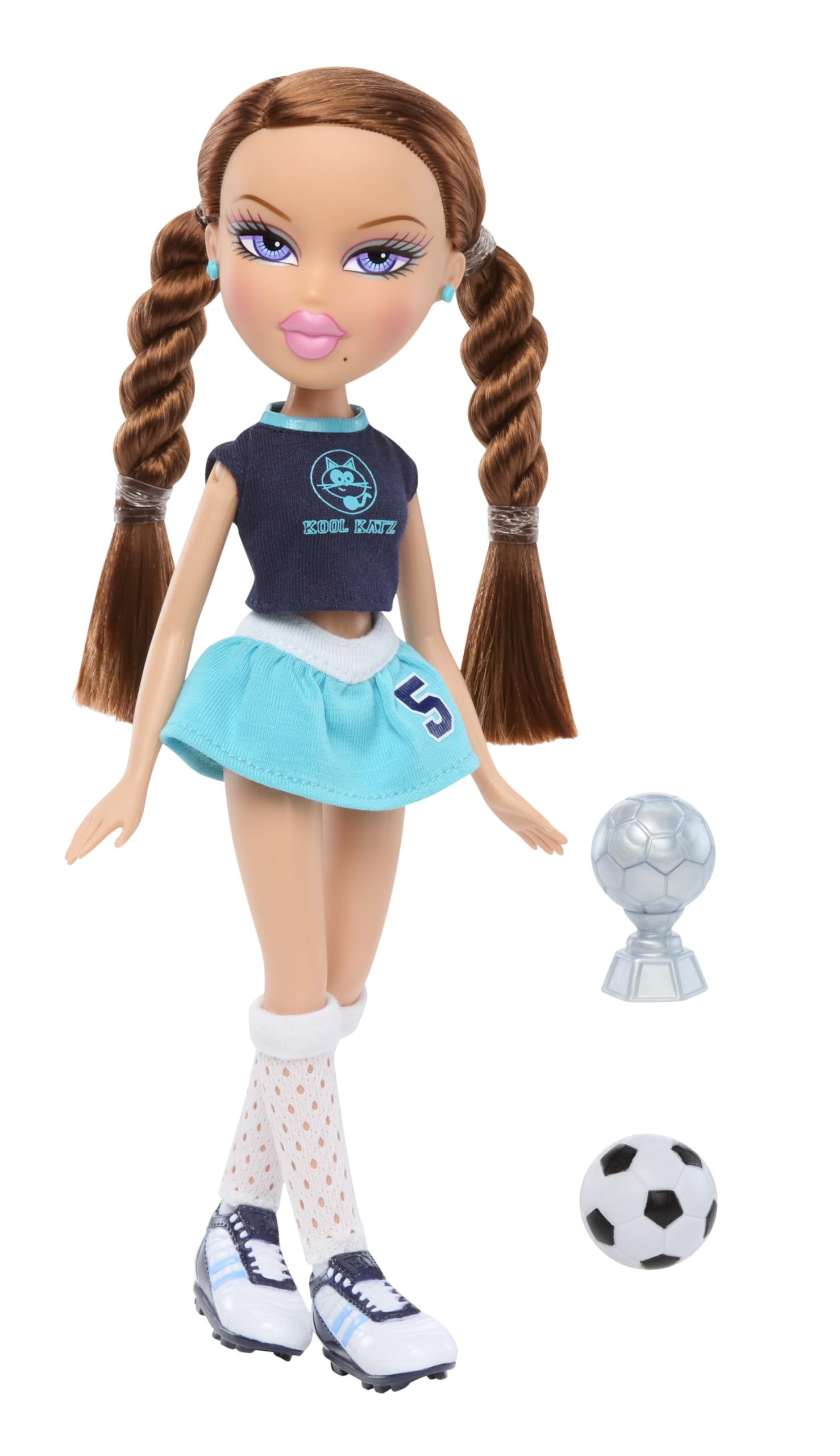 Bratz Play Sportz Roxxi Fashion Doll with Soccer Accessories - 20th Anniversary Reproduction 4