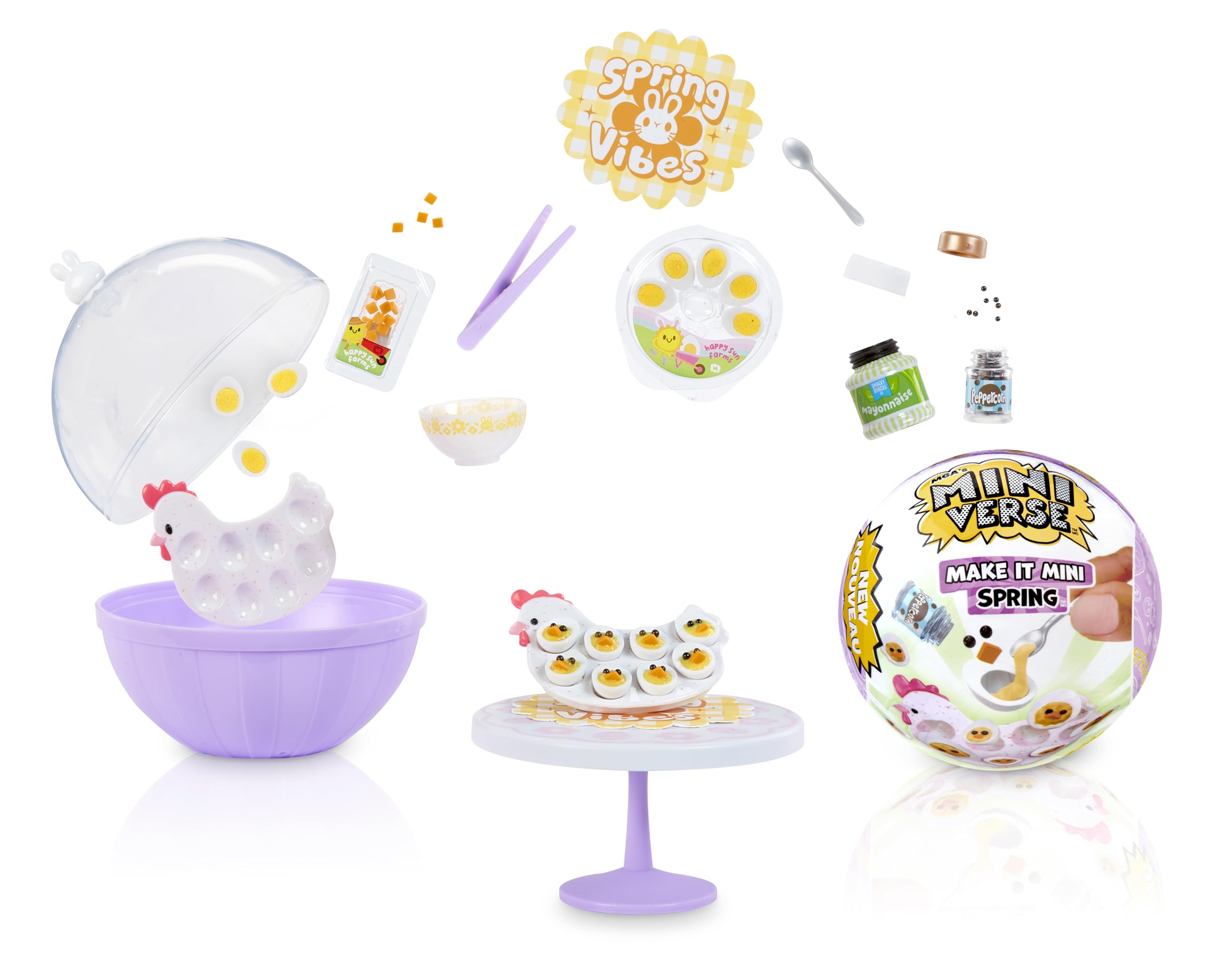 MGA's Miniverse Make It Mini Spring - DIY Resin Craft Kit with UV-Activated Miniatures 7