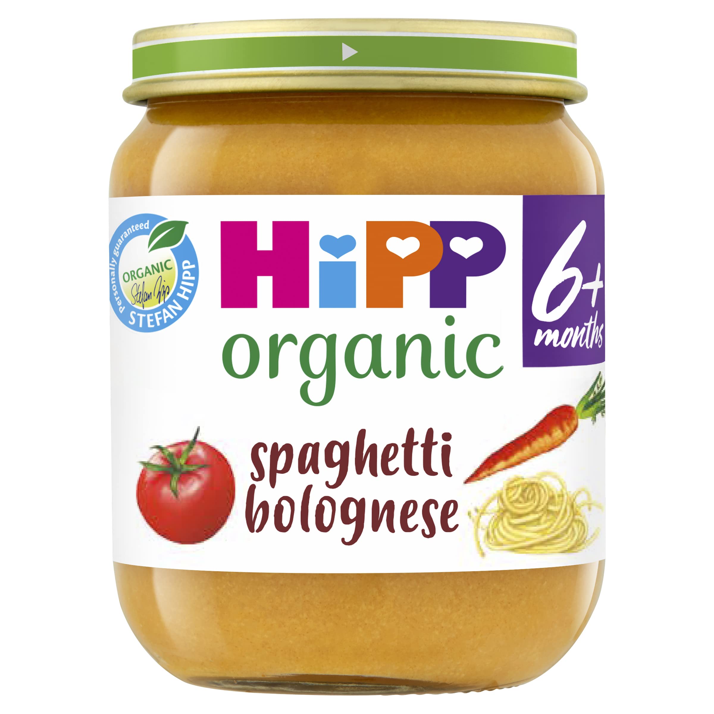 HiPP Organic Spaghetti Bolognese Baby Food Jar (6 x 125g) 1