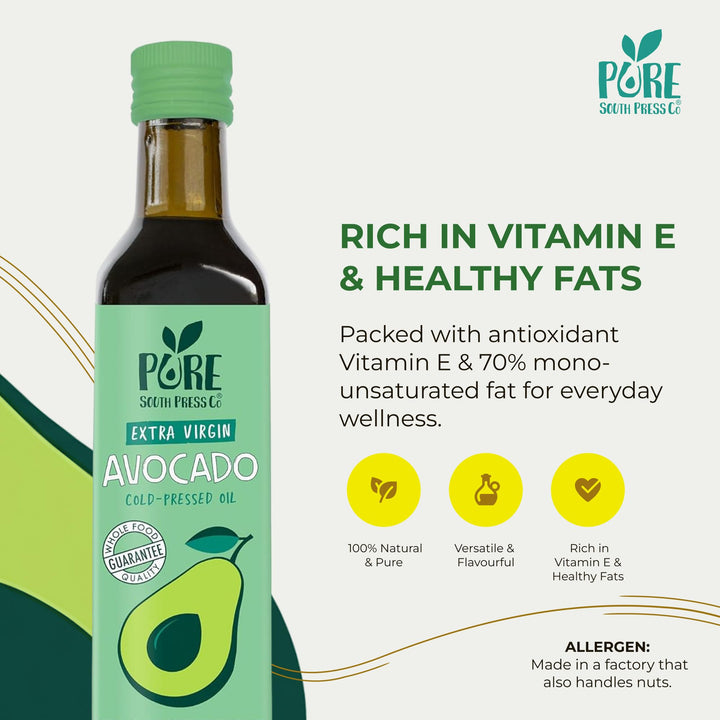 Pure South Press - Cold-Pressed Extra Virgin Avocado Oil 500ml