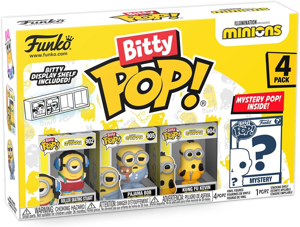 Funko Bitty POP! Minions and A Surprise Mystery Mini Figure - 0.9 Inch (2.2 Cm)