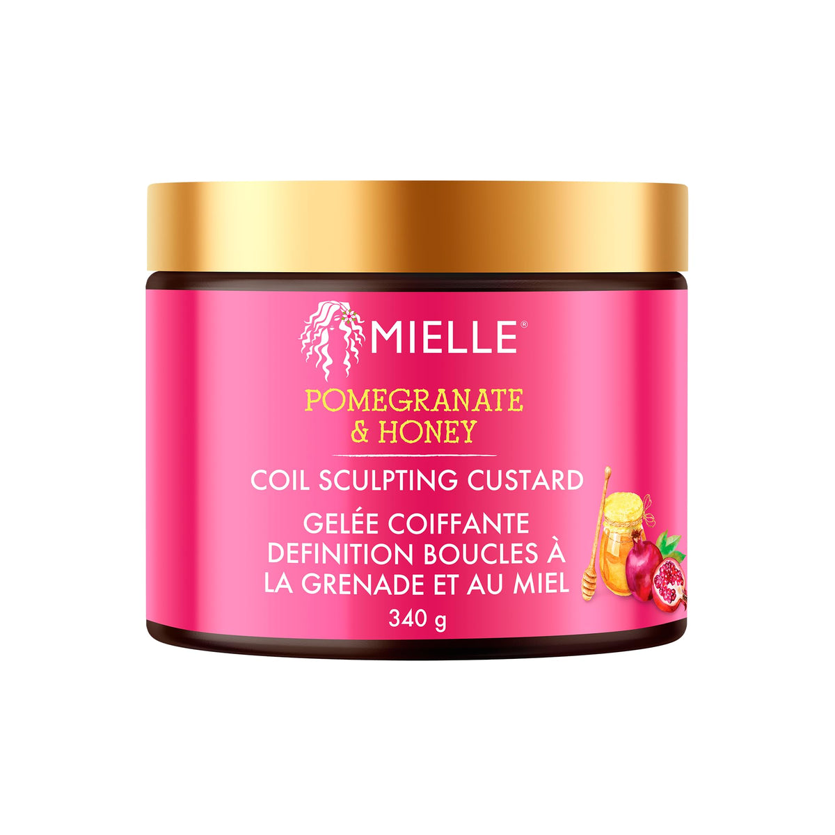 Mielle Organics Pomegranate & Honey Curl Cream - Type 4 Coily Hair, 340 ml