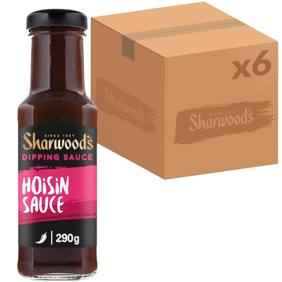 Sharwood's Hoisin Sauce, Five-Spice Marinade - 6 x 290 g