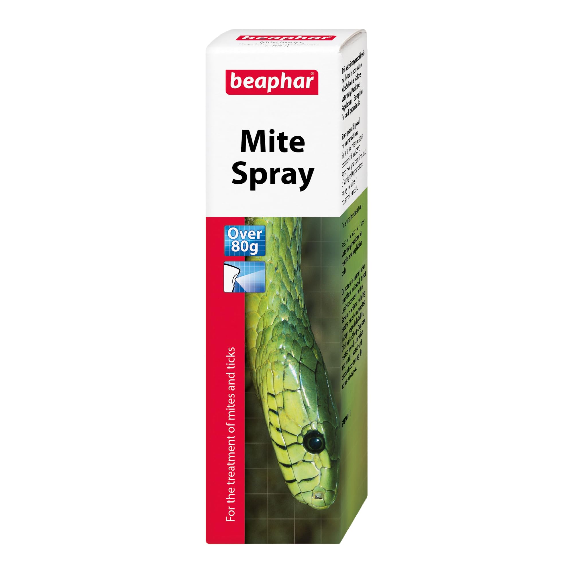 Beaphar Mite Spray for Reptiles & Amphibians - Vet-Strength Ivermectin Treatment | 50ml 1