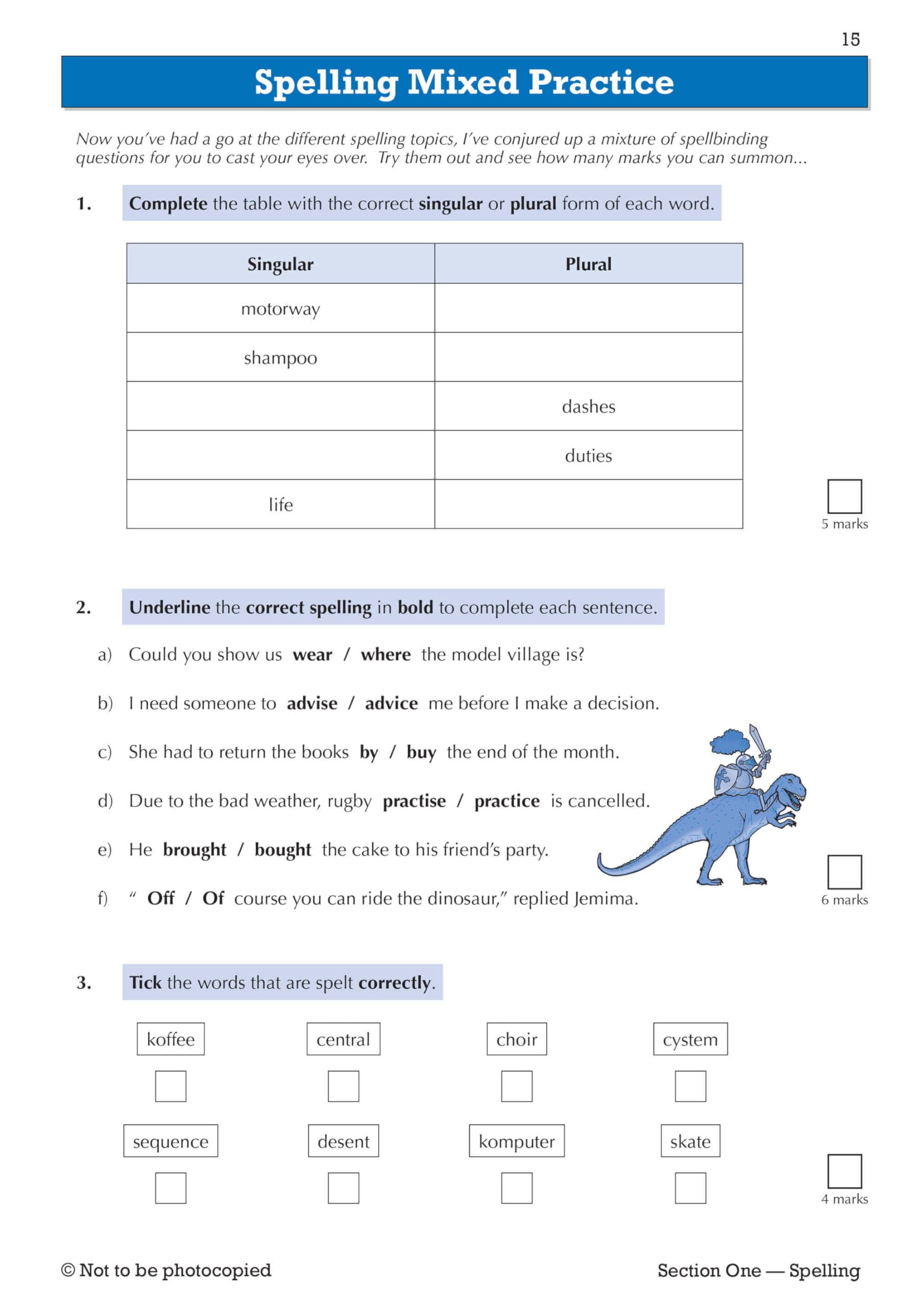 CGP New KS3 Year 7 Spelling, Punctuation and Grammar Targeted Workbook | Paperback | English 4