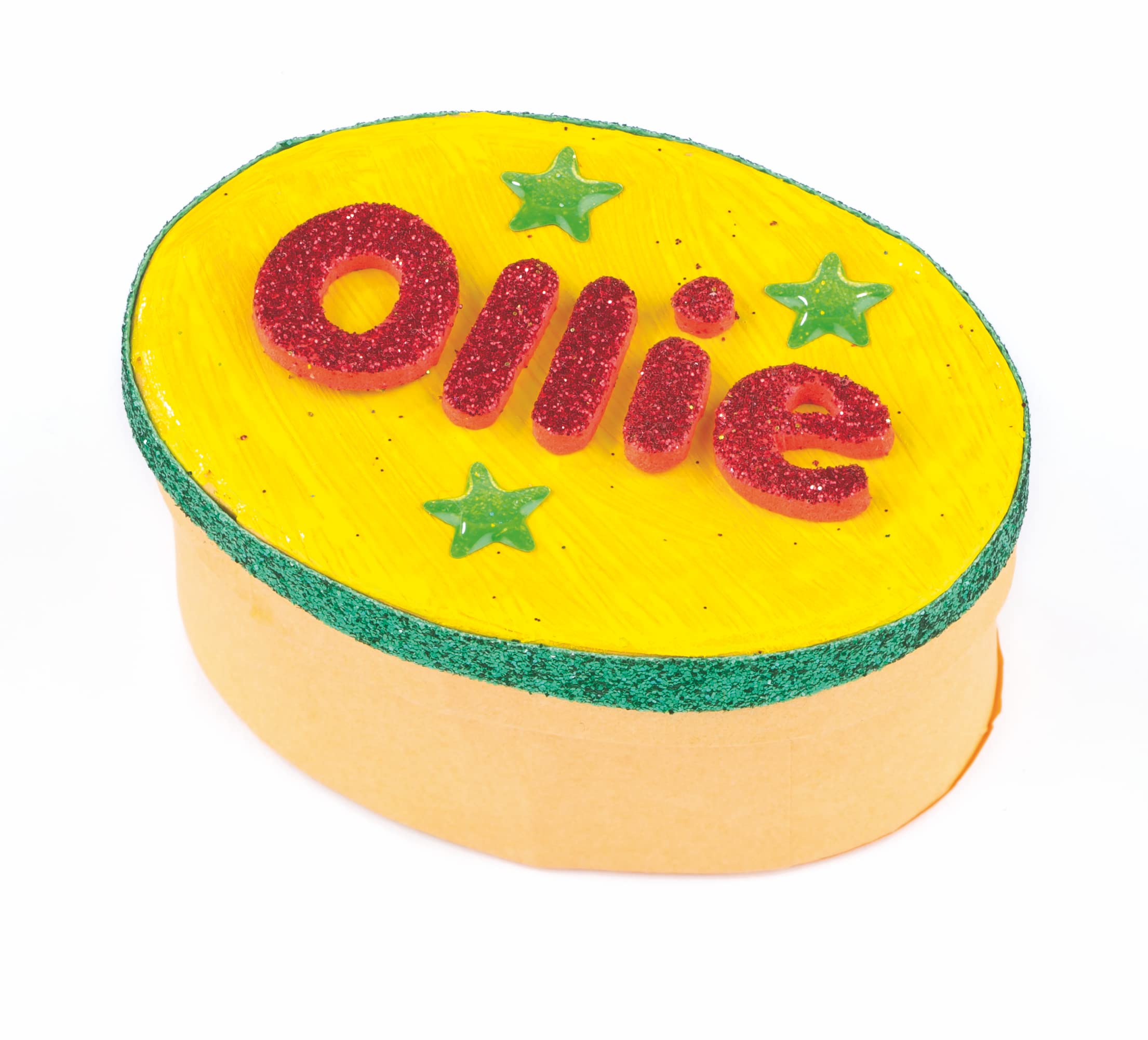 Baker Ross EX594 Glitter Letter Puffy Stickers - 850 Pack Self Adhesive Foam Shapes | 1cm-1.5cm