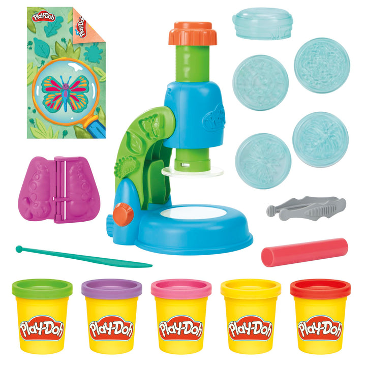 Play-Doh Light & Look Microscope Playset - Educational Science Toy for Kids 3+