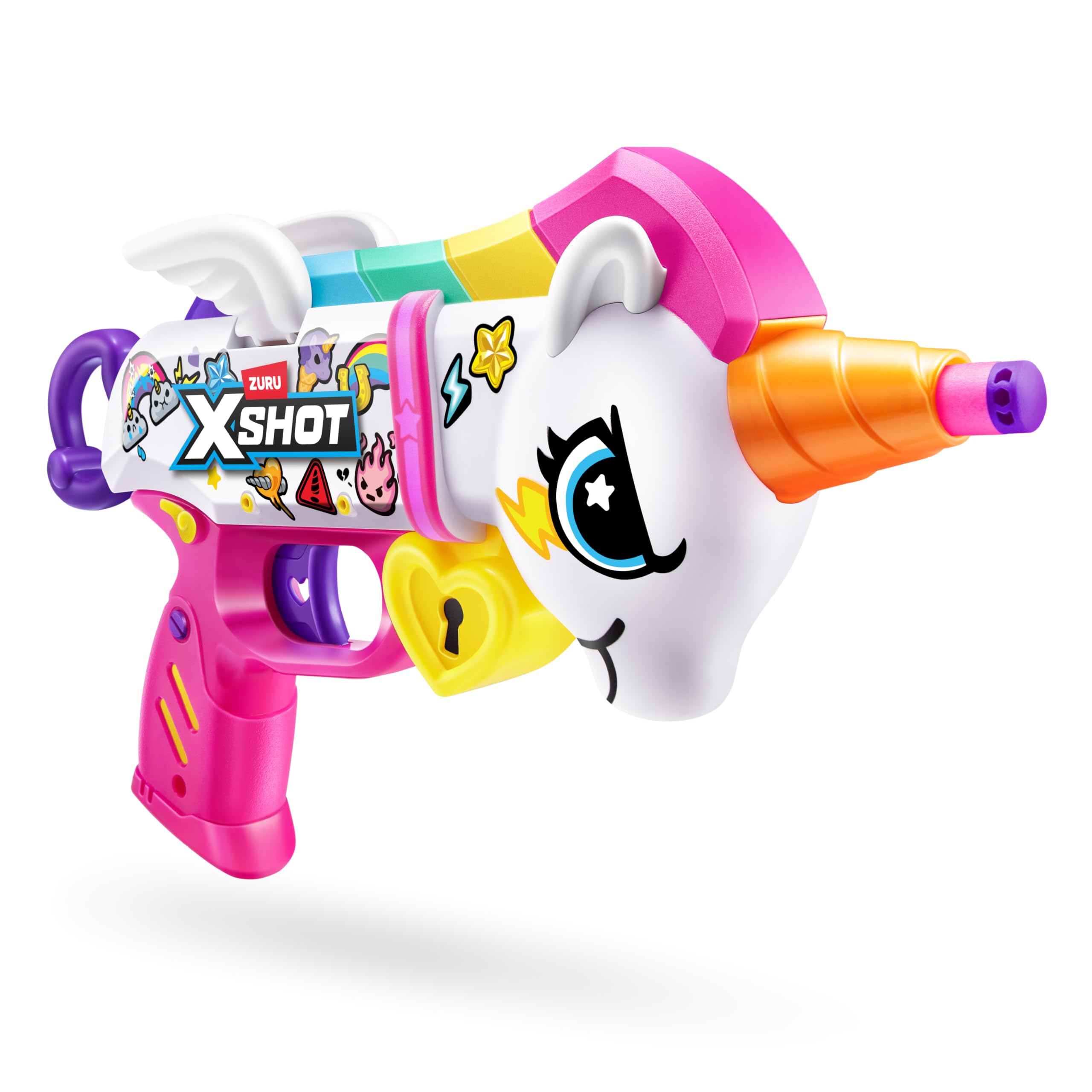 XSHOT Blastercorn 2-Pack - Unicorn Themed Dart Blasters | 98ft Range | Includes 32 Darts 5