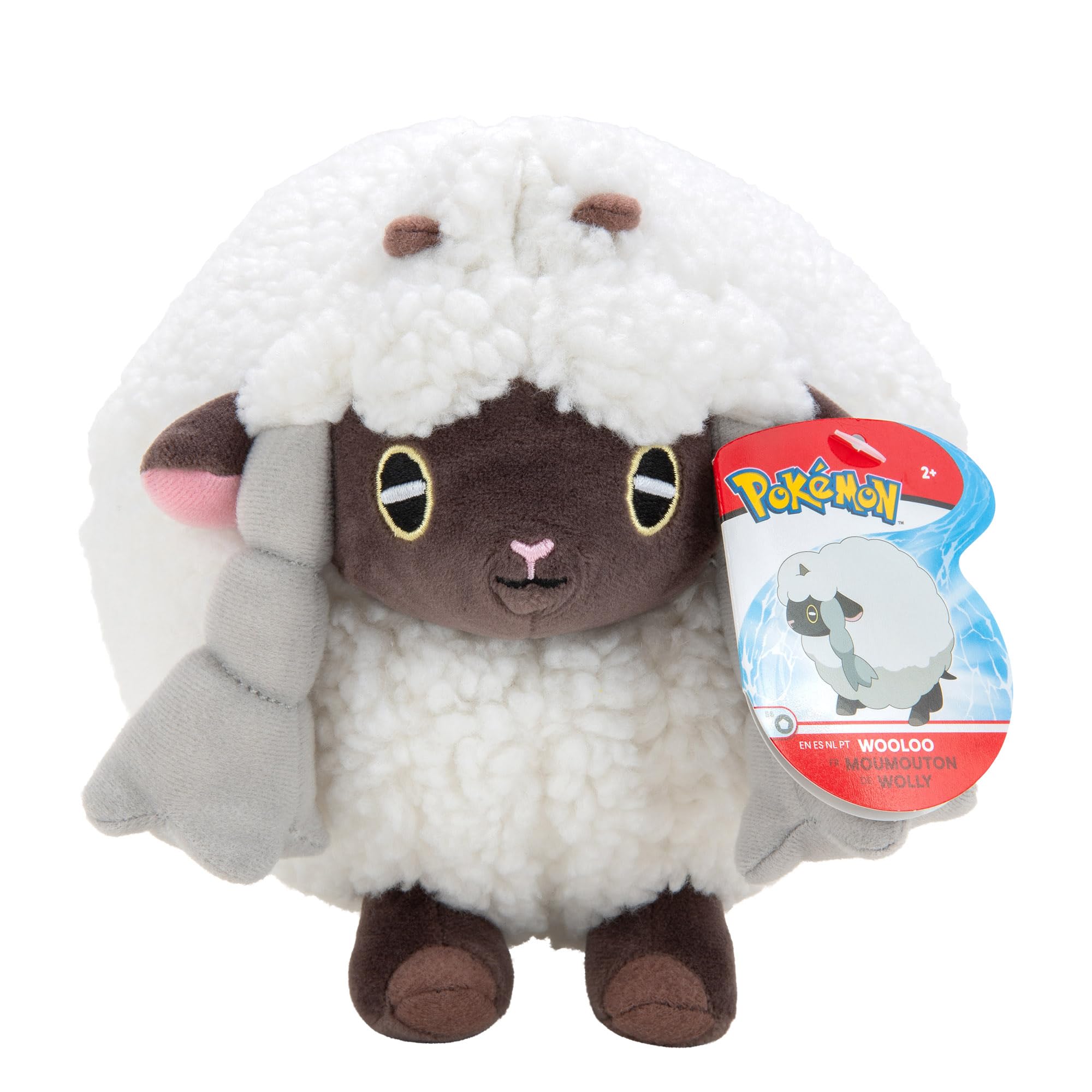 Pokémon Wooloo Stuffed Animal Plush - 20 cm Polyester Soft Toy for Ages 3+