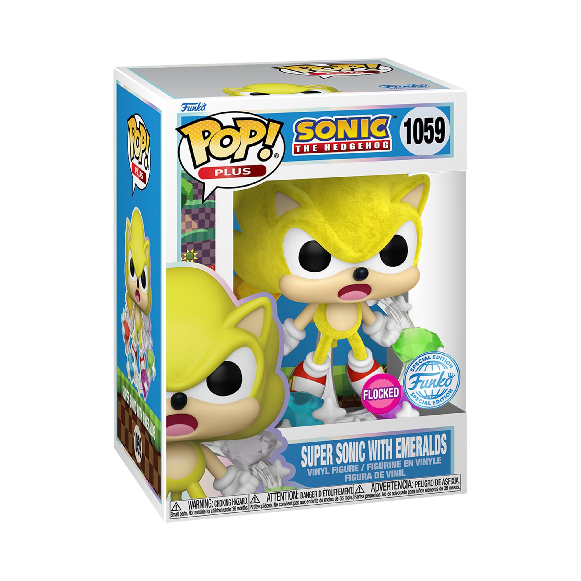 Funko Pop! Plus: Sonic - Super Sonic With Emeralds Vinyl Figure 1