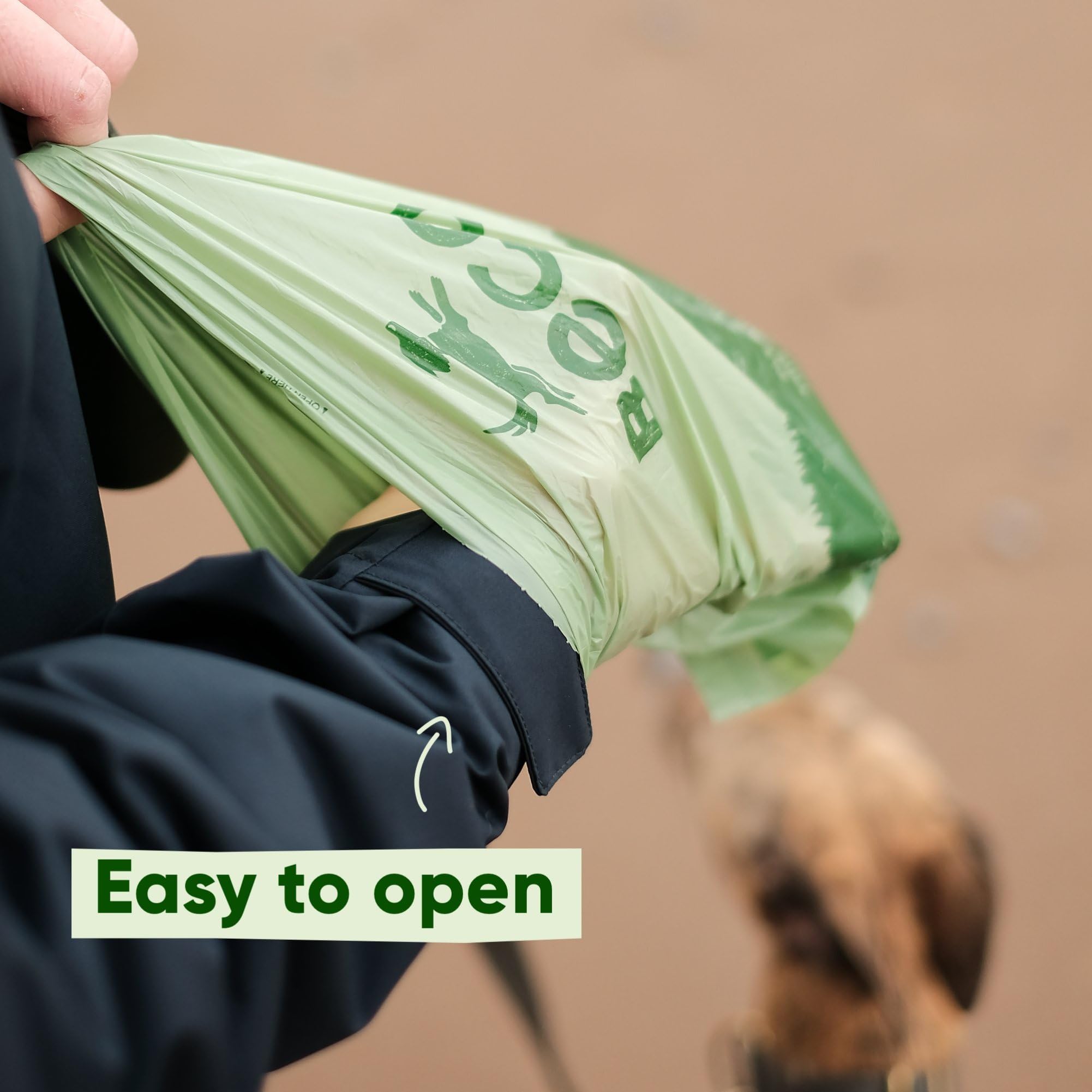 Beco Strong & Large Poop Bags - 300 Bags (XL Roll) - Unscented Dog Poo Bags with Dispenser 3