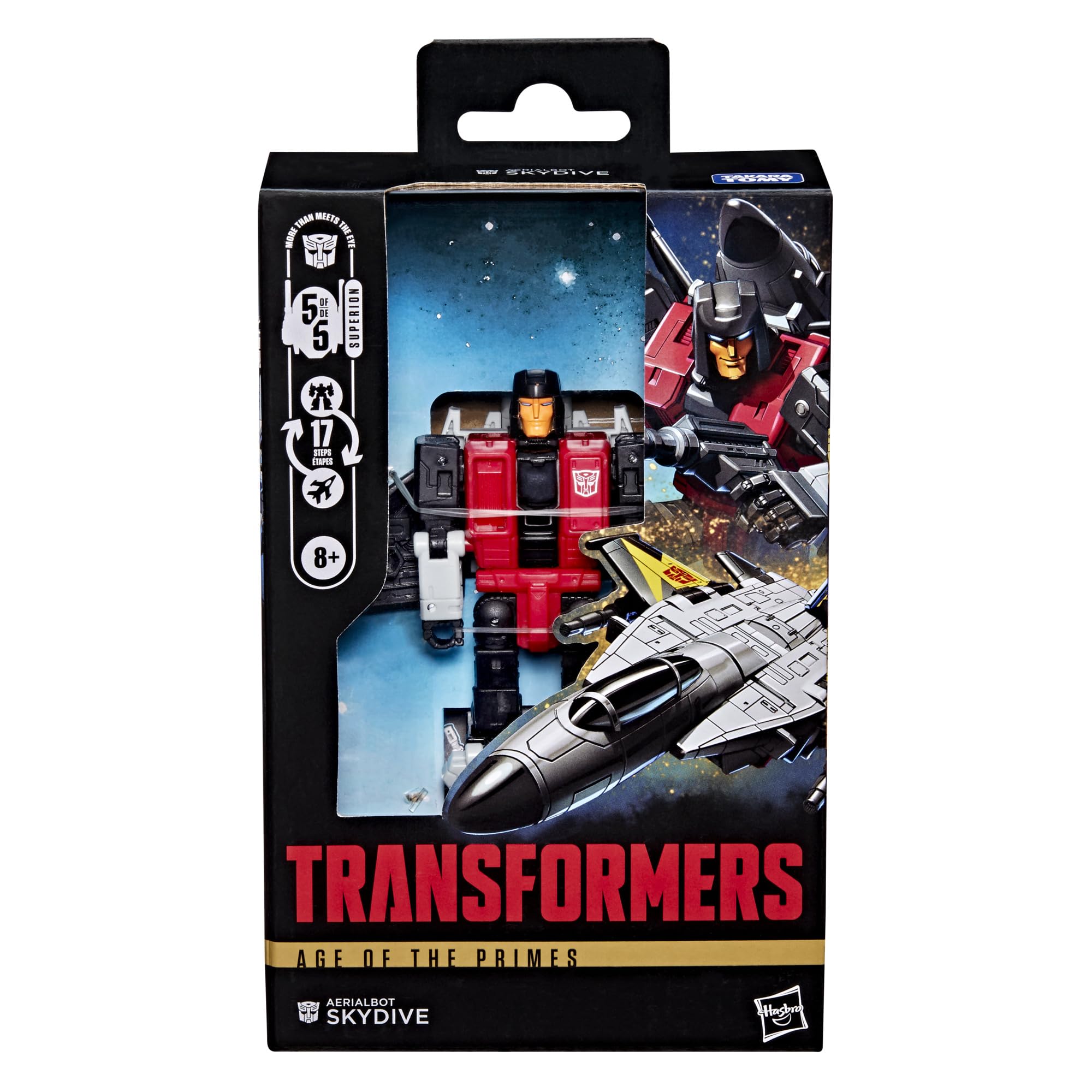 Transformers Age of the Primes Aerialbot Skydive Action Figure - 5.5 Inch Deluxe Class | Limited Edition | Ages 8+ 4