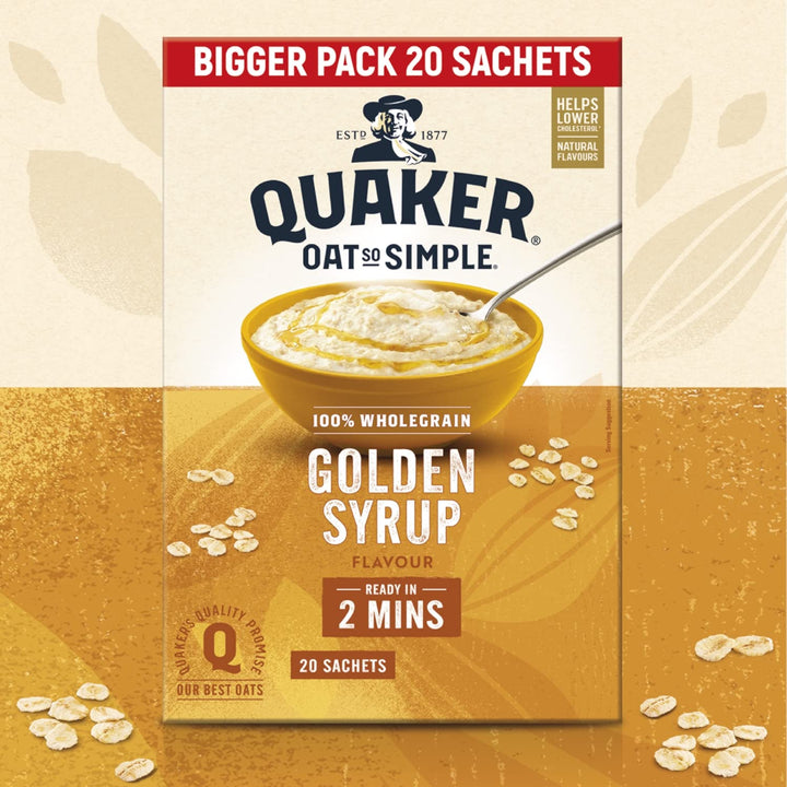 Quaker Oat So Simple Family Pack Golden Syrup 20 x 36g