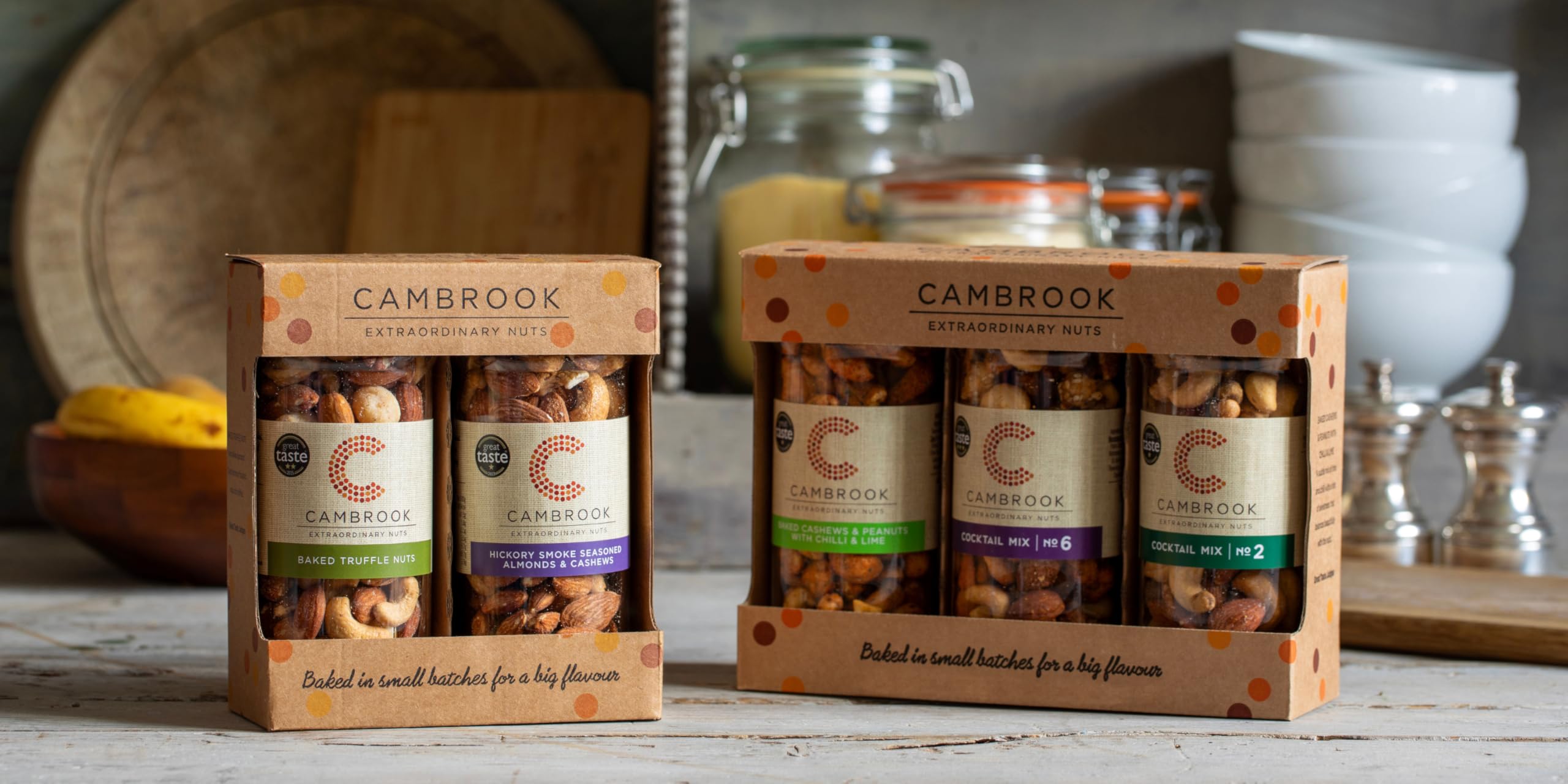 C Cambrook Extraordinary Nuts - 3 Jar Gift Set with Cocktail Mix 6 (170g) & Mix 2 (175g) 4