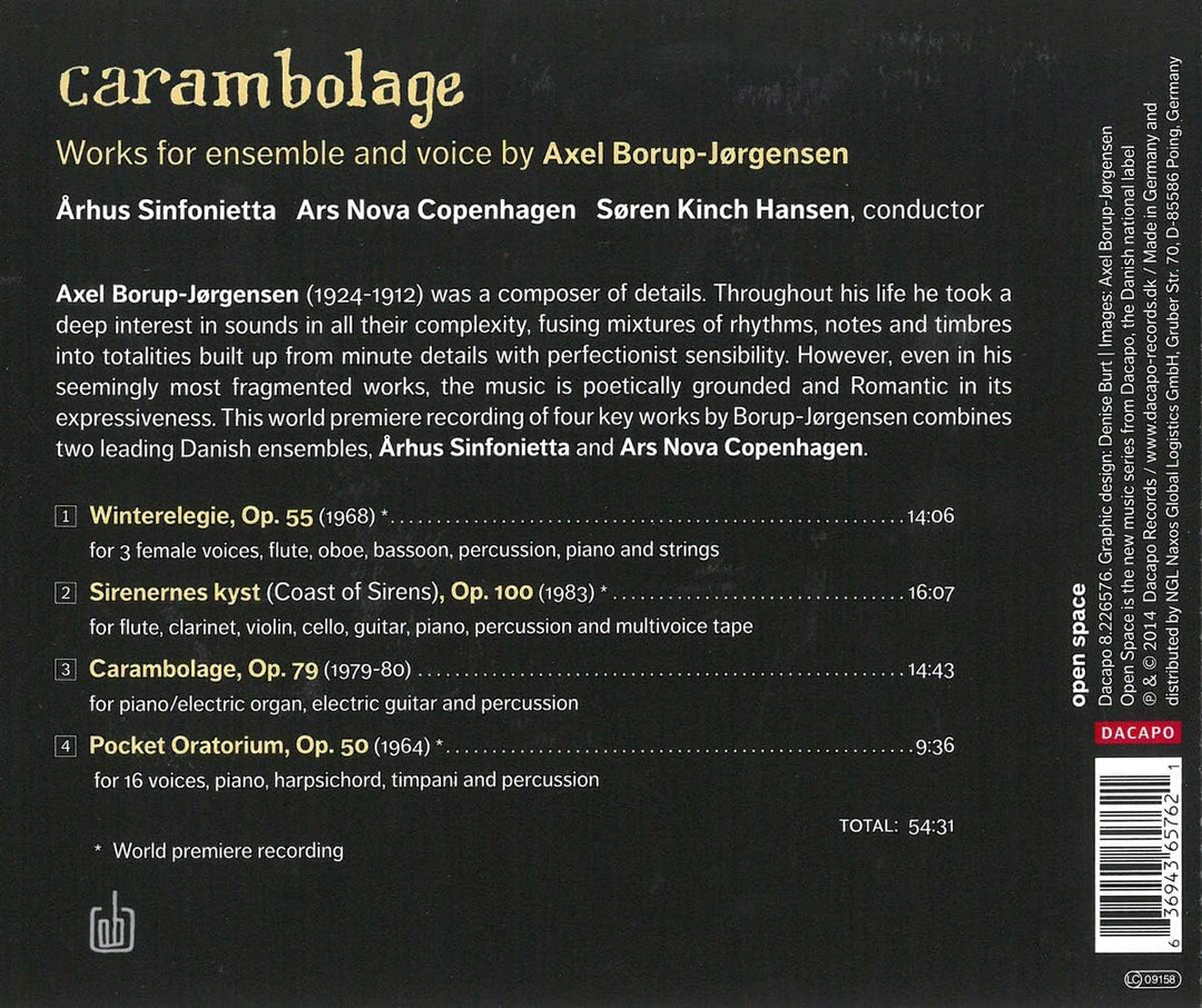 Axel Borup-Jørgensen - Carambolage [Audio CD]