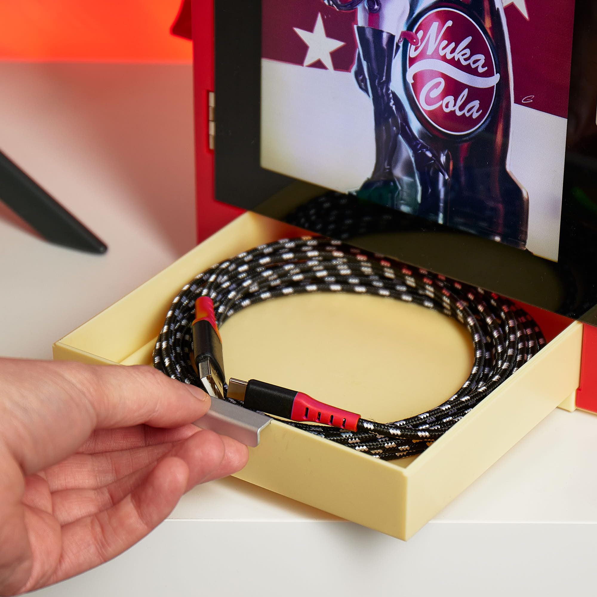 Fallout Nuka Cola LED Light Gaming Locker with Controller Storage by Numskull 2