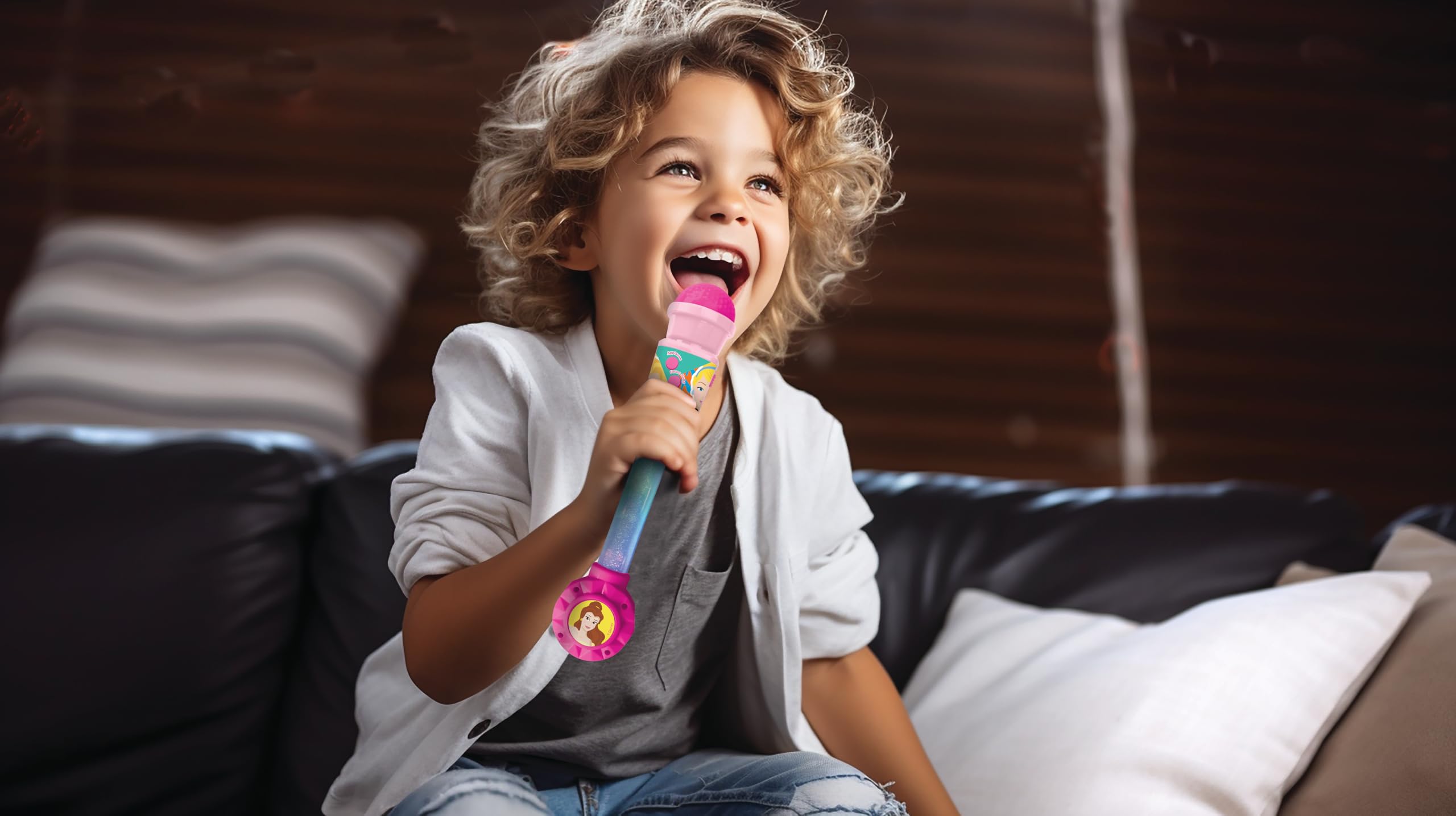 LEXIBOOK Disney Princess Luminous Microphone for Children 6