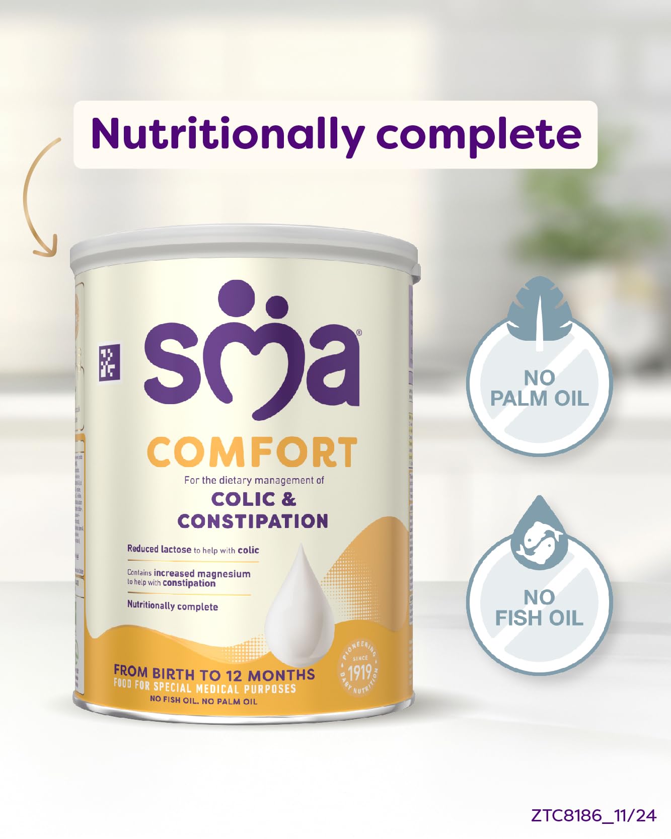 SMA Nutrition Comfort Formula Powder - For Colic & Constipation Relief | 800g 5