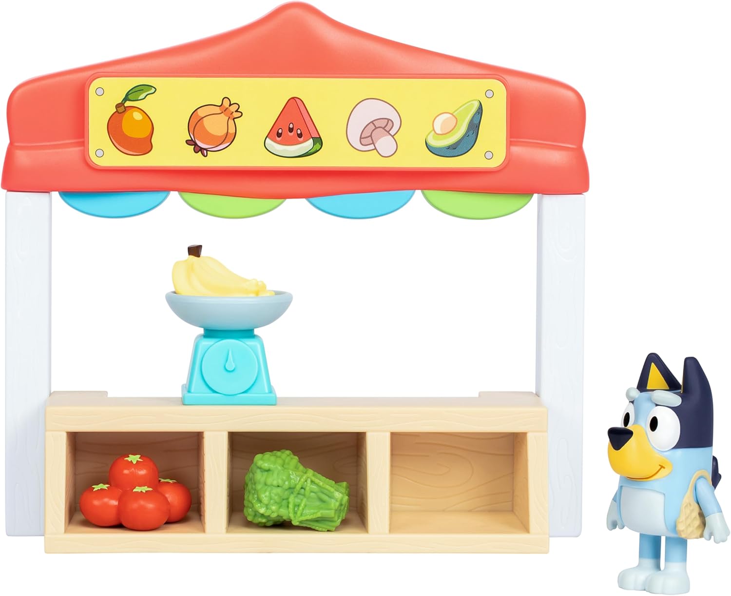 Bluey Farmers Market Playset - Includes Articulated Bluey Figure & Accessories 2