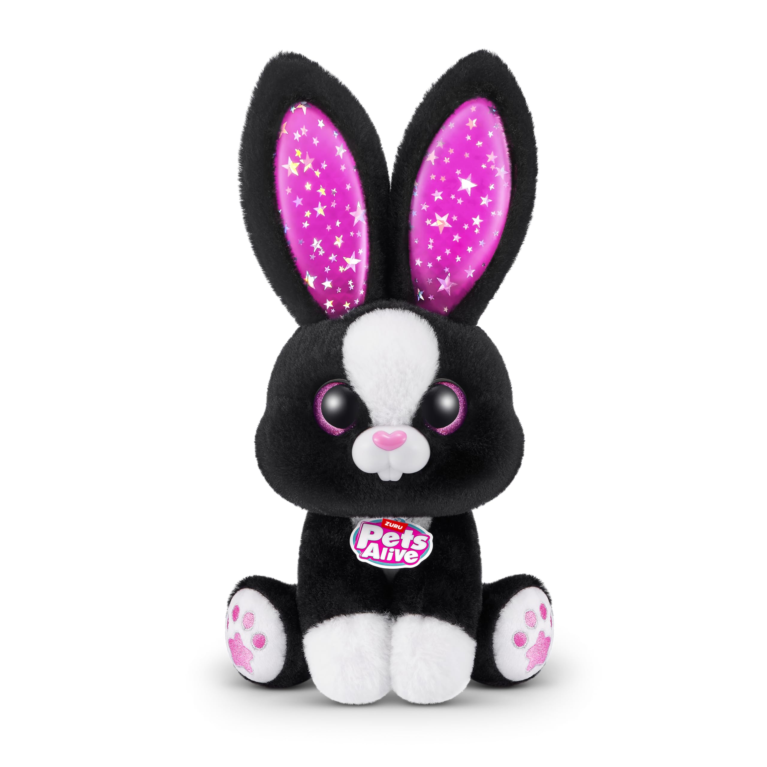 Pets Alive Magic Bunnies Black Bunny (Sootie) by ZURU - Electronic Plush with Lights, Sounds & Mini Bunnies 2
