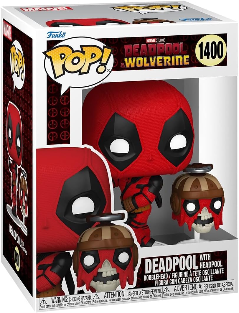 Funko Pop! Deadpool & Wolverine - Deadpool with Headpool Vinyl Figure 1