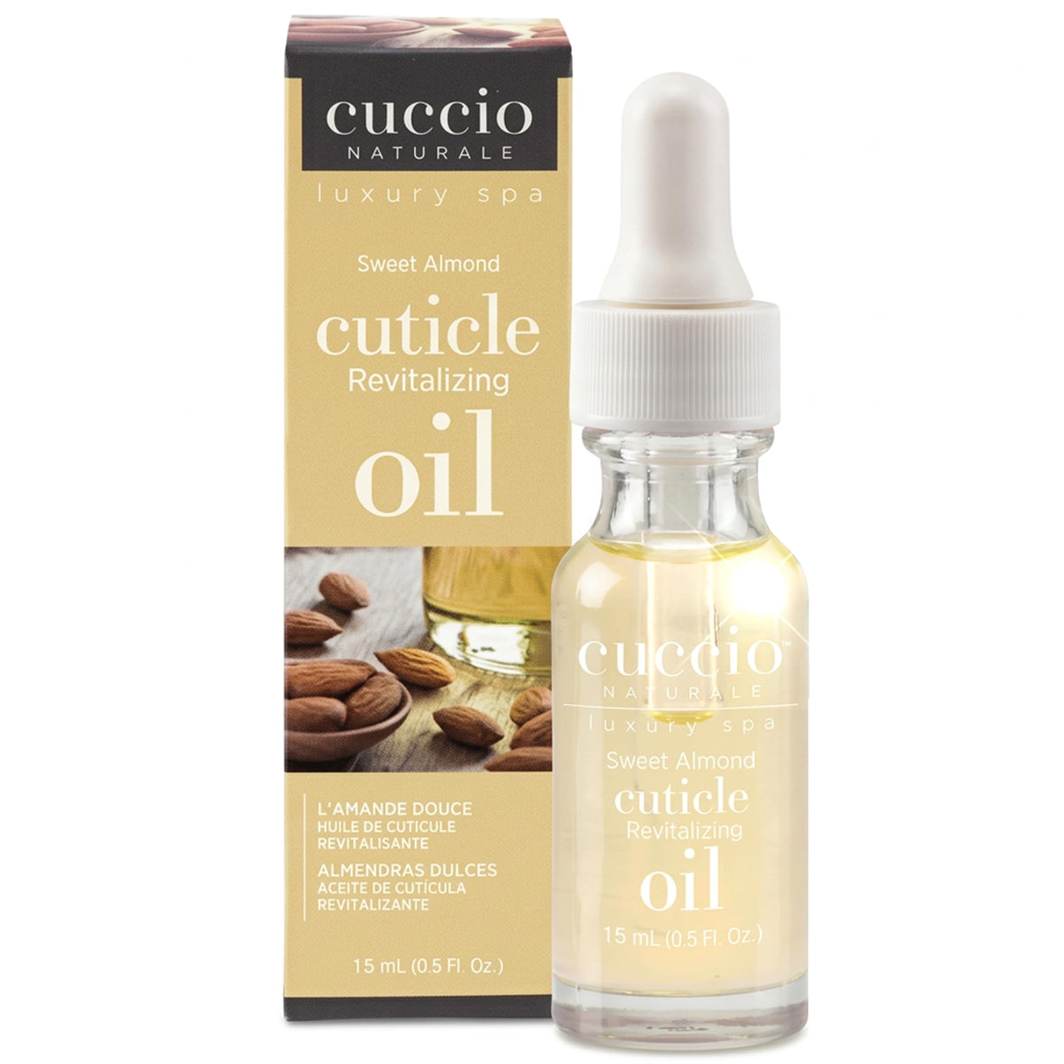 Cuccio Naturale Sweet Almond Cuticle Oil - Hydrating | 15ml | Vitamin E