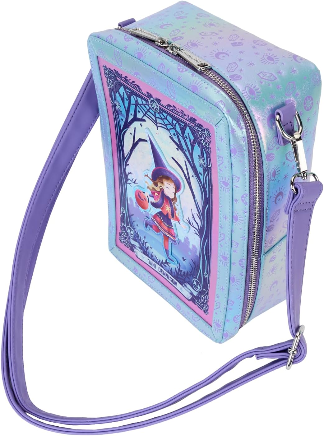 Loungefly Hocus Pocus Tarot Card Iridescent Crossbody Bag (LF-WDTB3047)