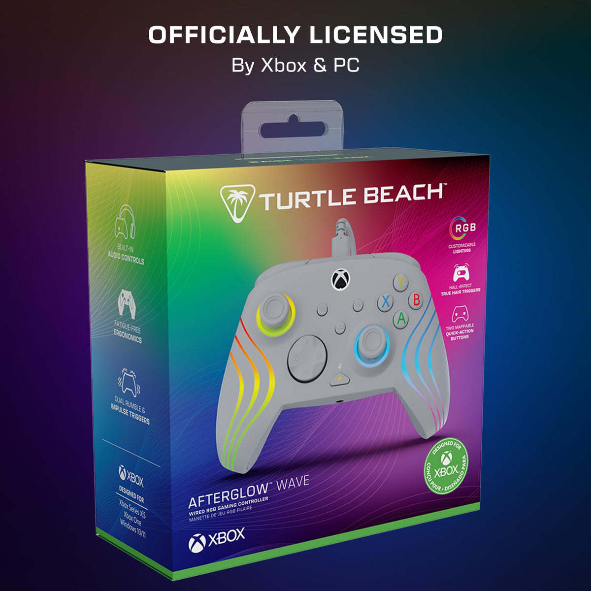 Turtle Beach Afterglow Wave Grey Wired RGB Gaming Controller [PC] 9