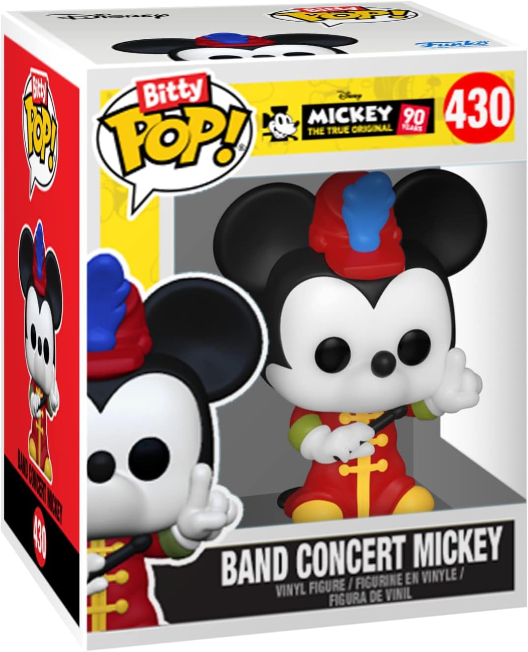 Funko Bitty POP! Disney - Mickey Mouse, Minnie Mouse (Pink Dress), Pluto & Mystery Figure Vinyl Set 28