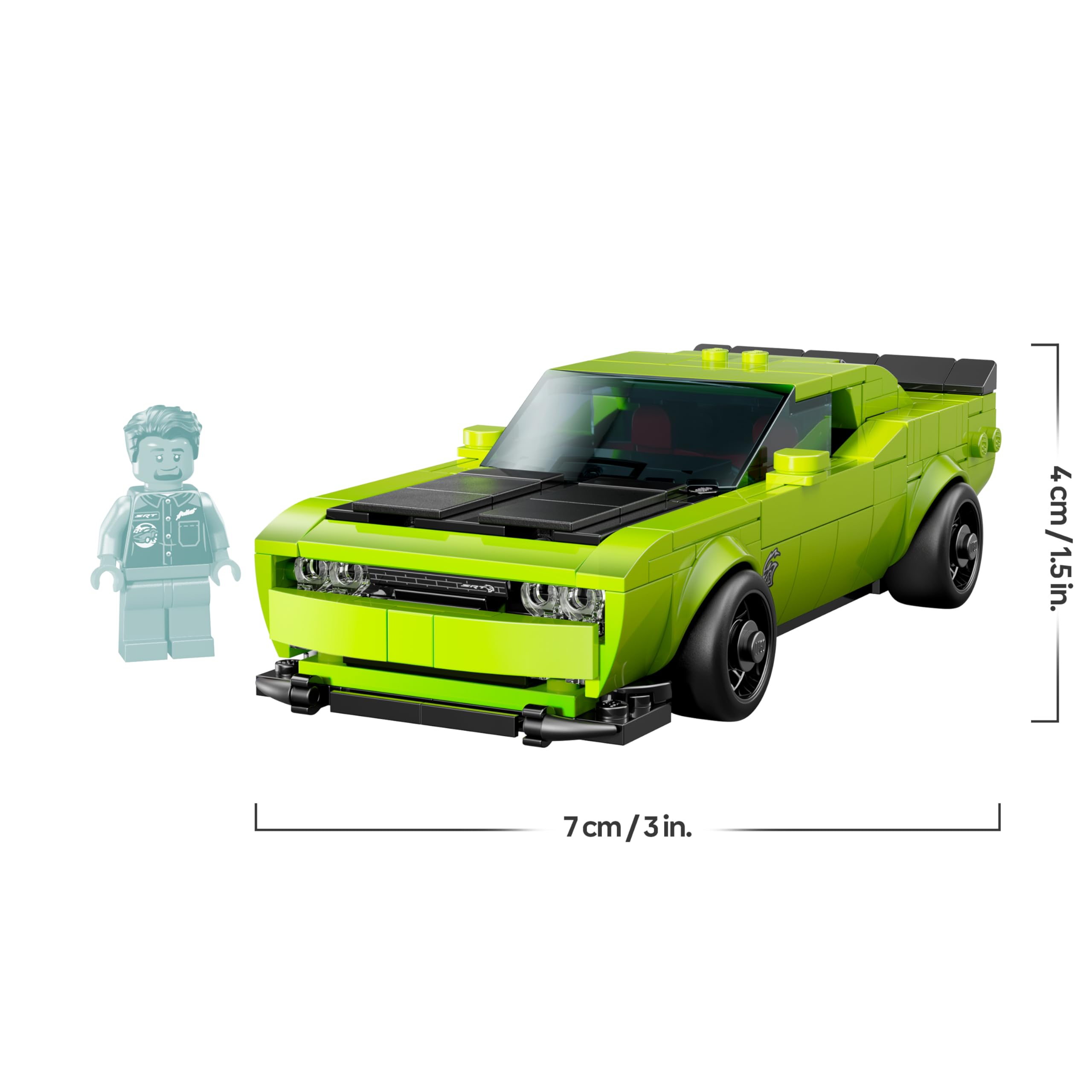 LEGO Speed Champions Dodge Challenger SRT Hellcat Sports Car Toy Set 77237 for Ages 9+ 9