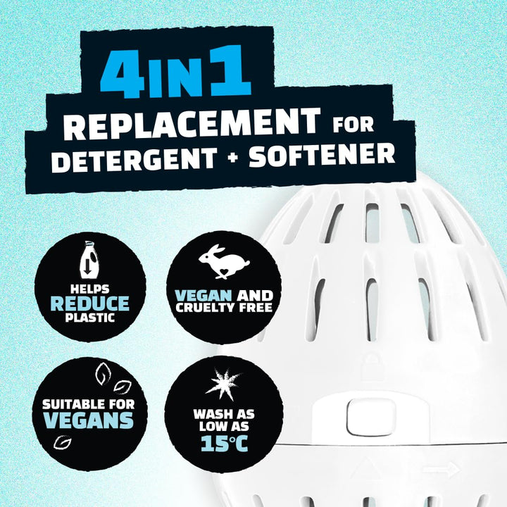 Ecoegg - Laundry Egg for Whites + Lights 4in1 Reusable Detergent Replacement