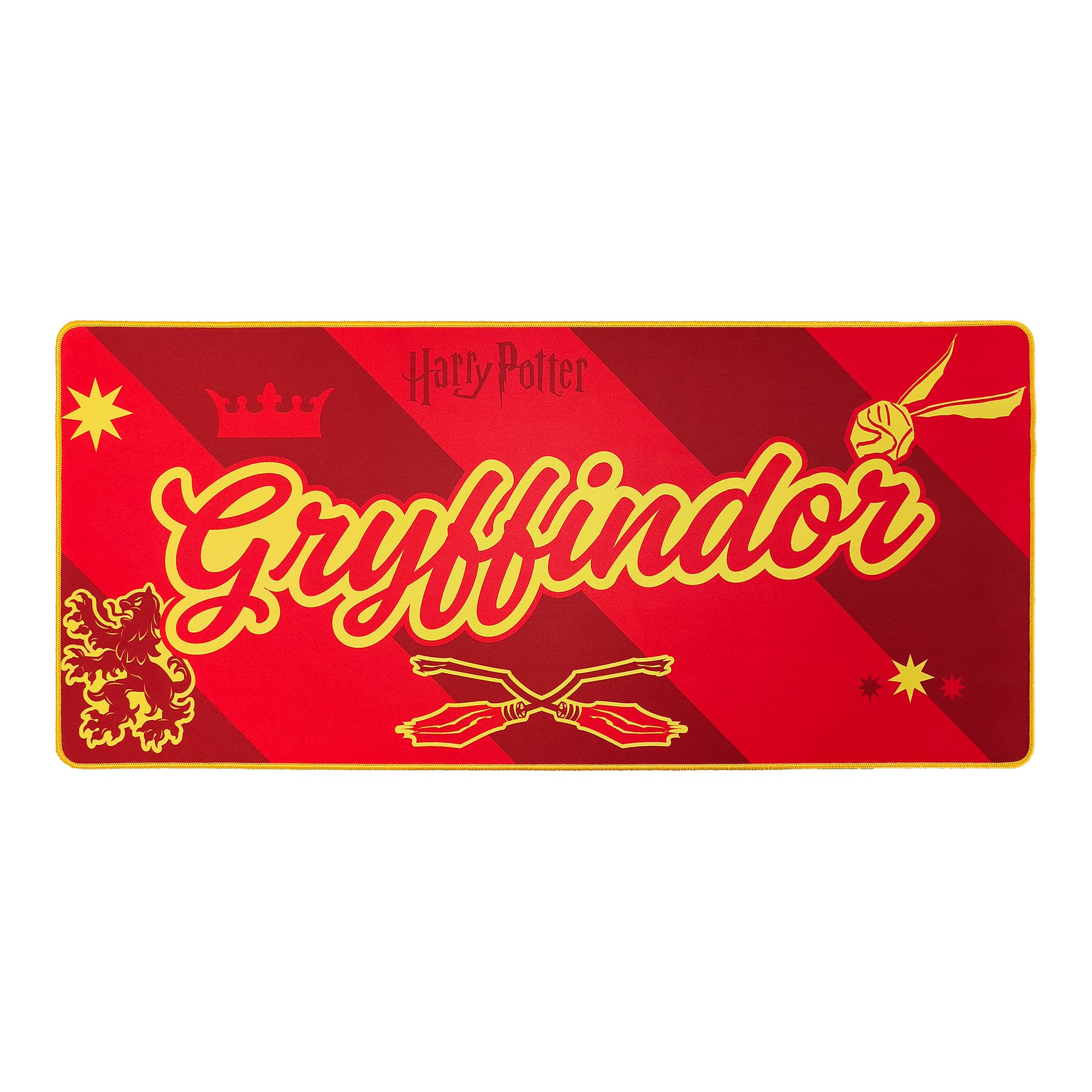 Subsonic Harry Potter Gryffindor XXL Desk Mat - 90x40cm Non-Slip | Microfibre Surface | Water-Repellent 2