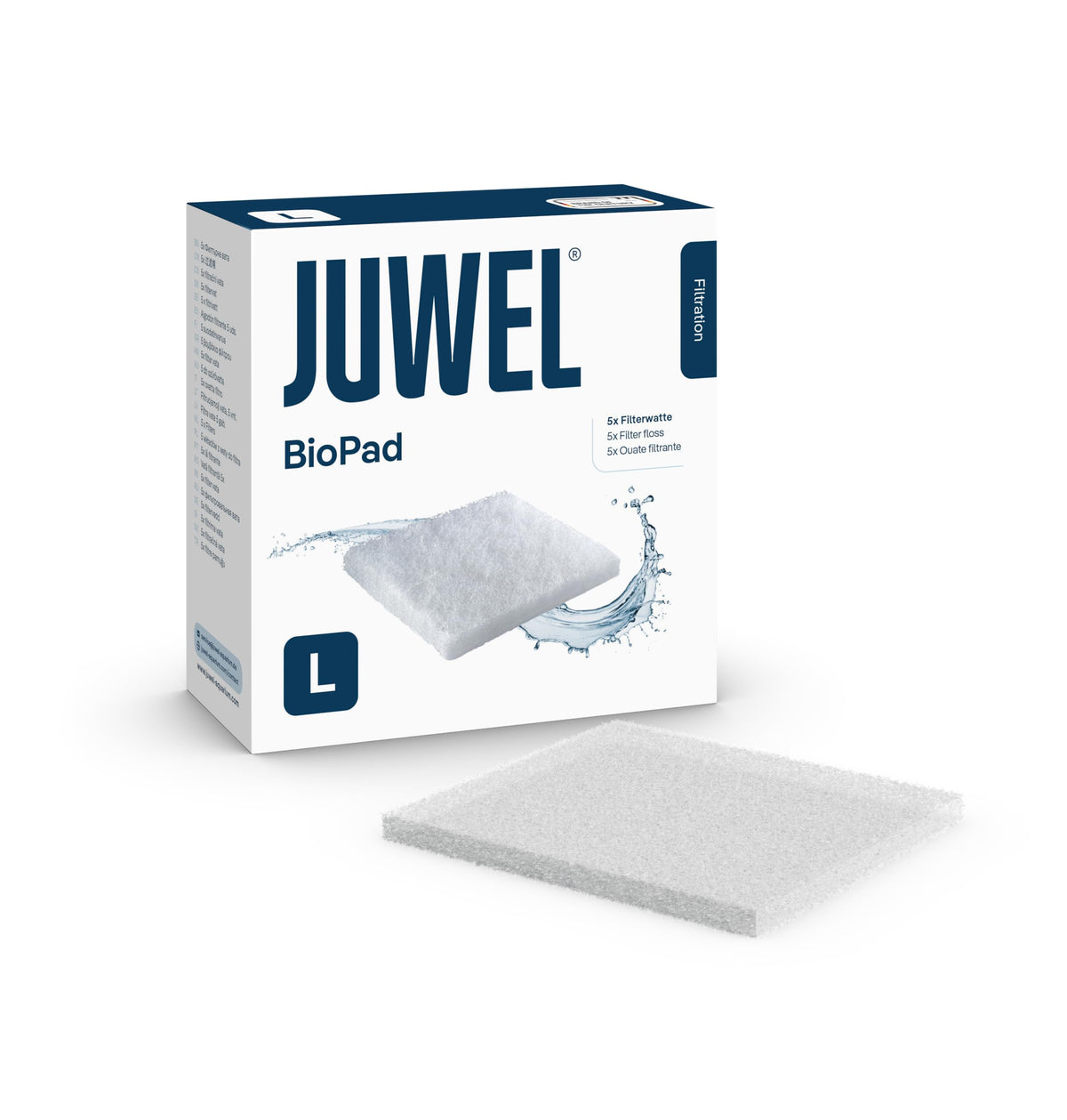 Juwel Aquarium Filter Wool Poly Pad - Keeps Water Clear | Standard Size | White 1