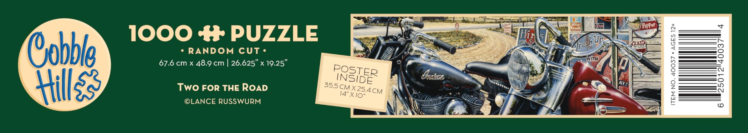 Cobble Hill Two for The Road - 1000 Piece Jigsaw Puzzle | Random Cut Pieces 6