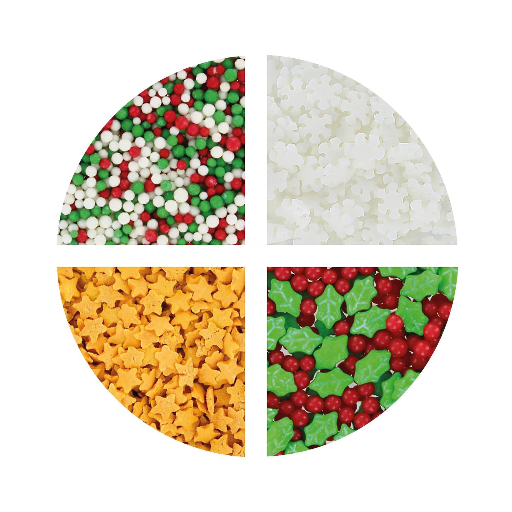Create A Cake - Christmas Sprinkle Mix 4-in-1 Magical Cake Decorations 2