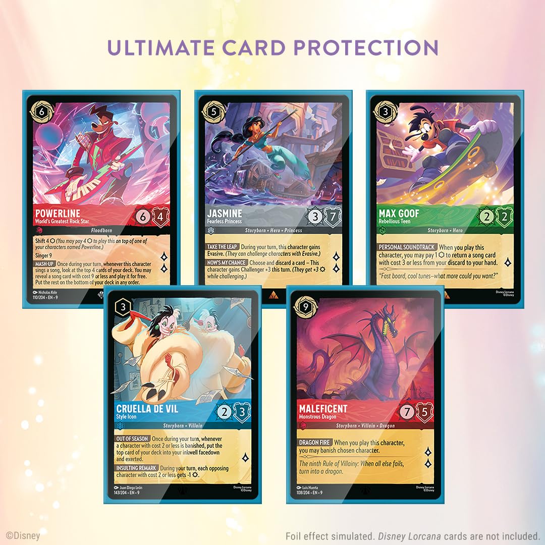 Ravensburger Disney Lorcana Trading Card Game - 65 Goofy Card Sleeves | Matte Finish | Standard Size