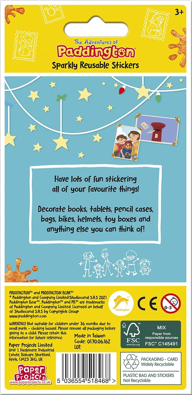 Paper Projects - The Adventures of Paddington Sparkly Stickers 2