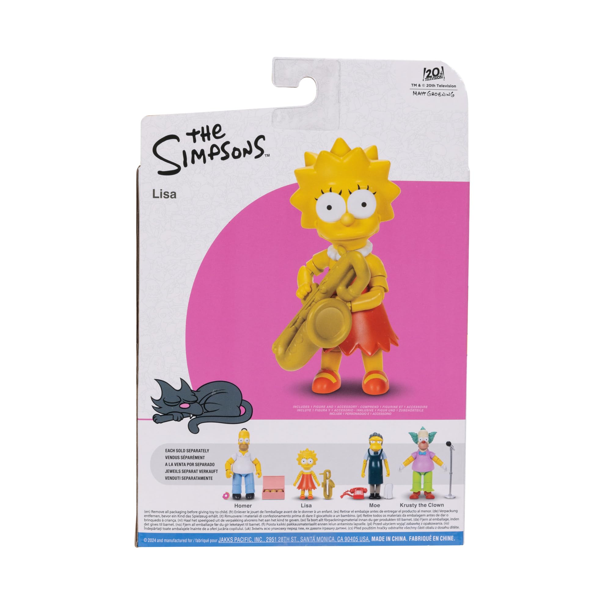 JAKKS Pacific The Simpsons - Lisa Simpson 12.7cm Action Figure with Saxophone 3