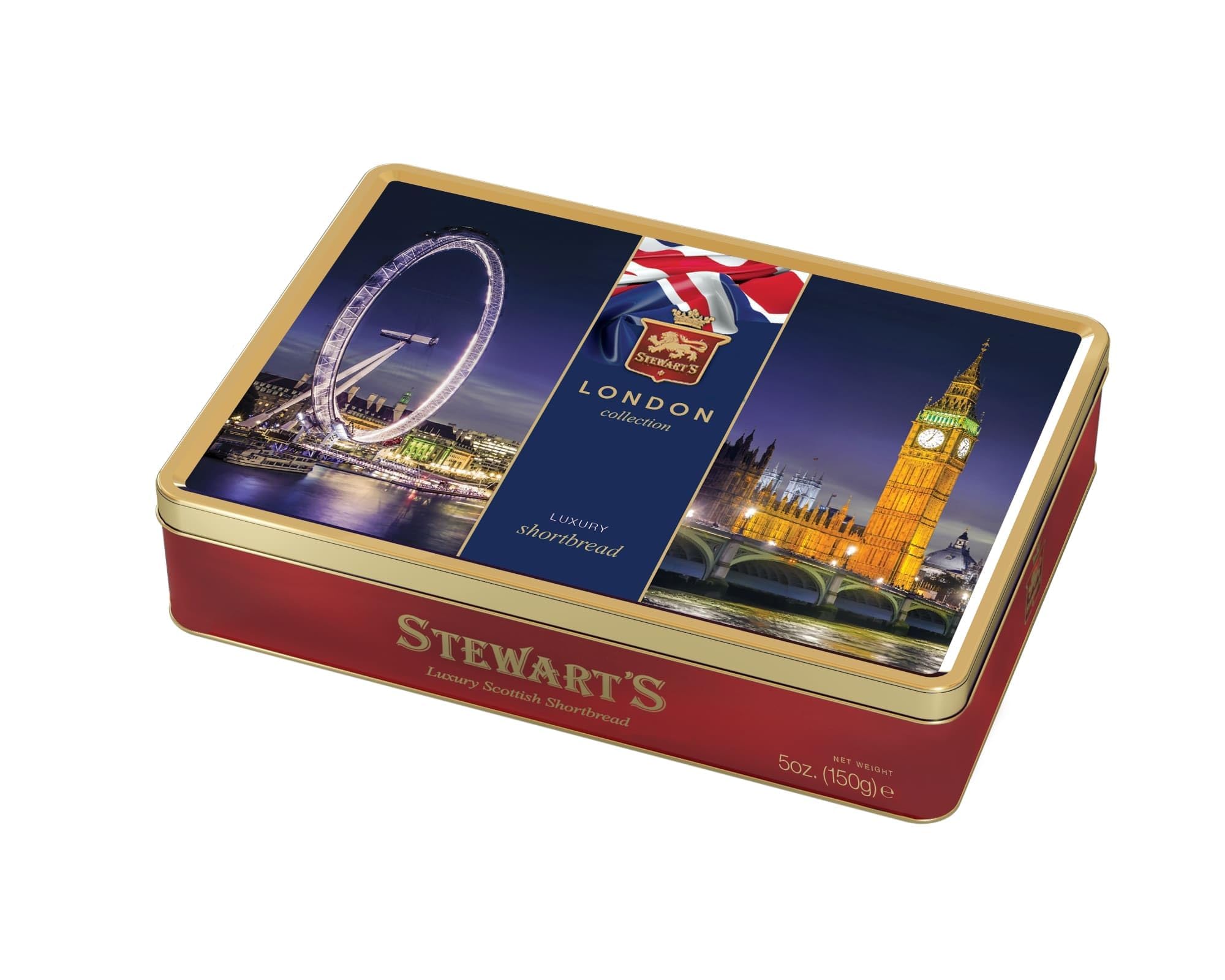 Stewart's London Shortbread Tin (150g) - Traditional Scottish Shortbread